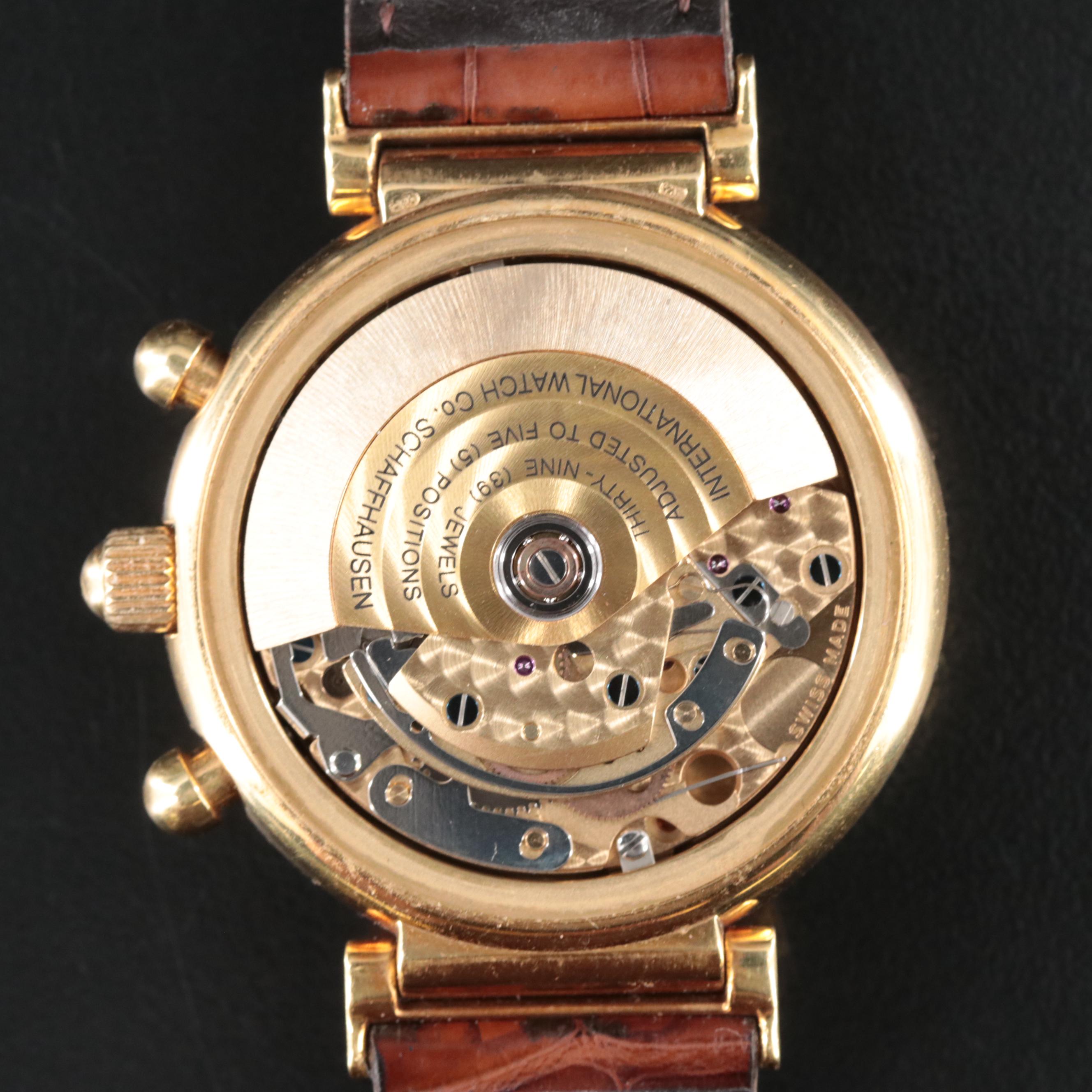 18K IWC Schaffhausen DaVinci Perpetual Calendar Watch