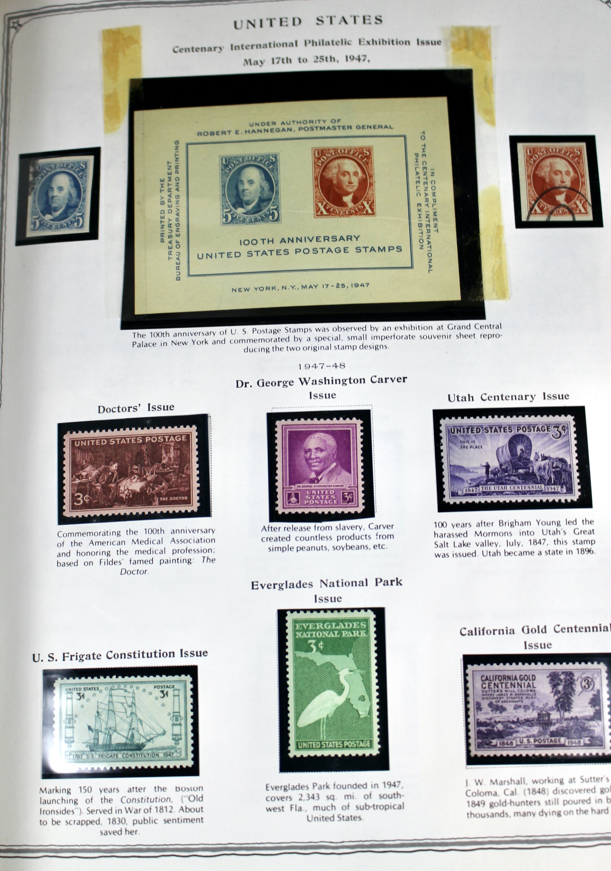 Comprehensive U.S. Postage Stamp Collection, 1904 to 1970