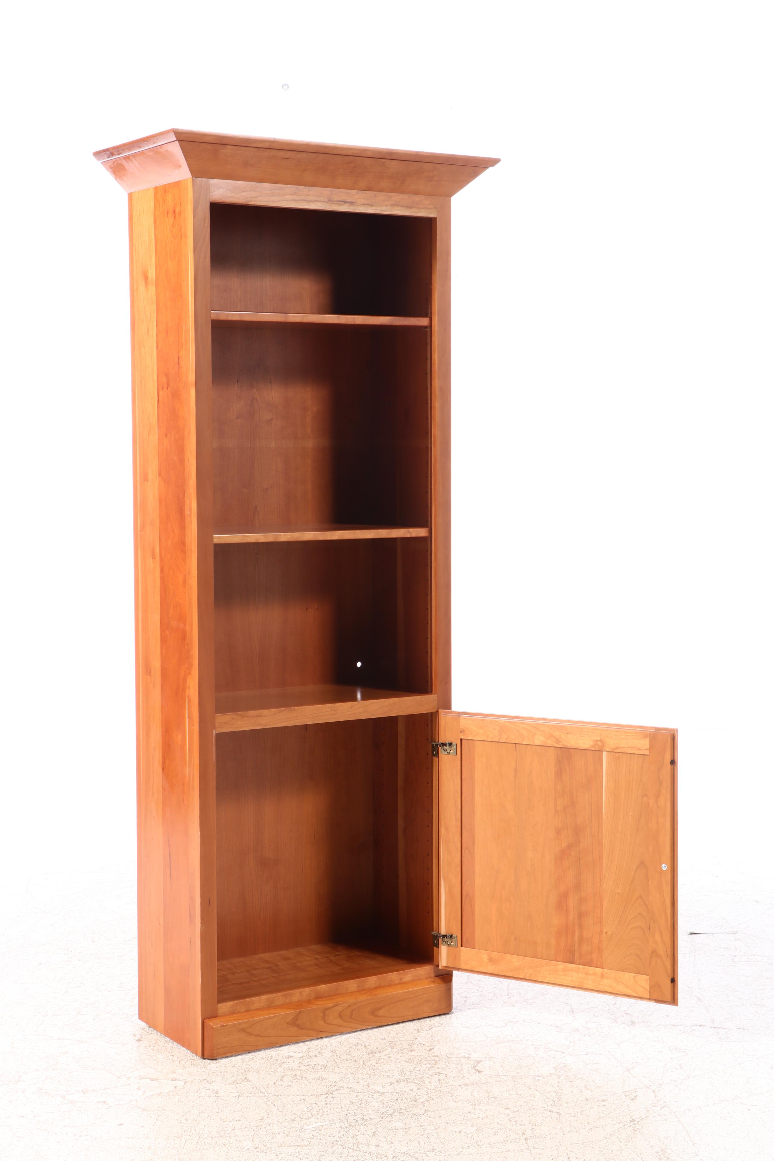 Two American Primitive Style Cherrywood Bookcases