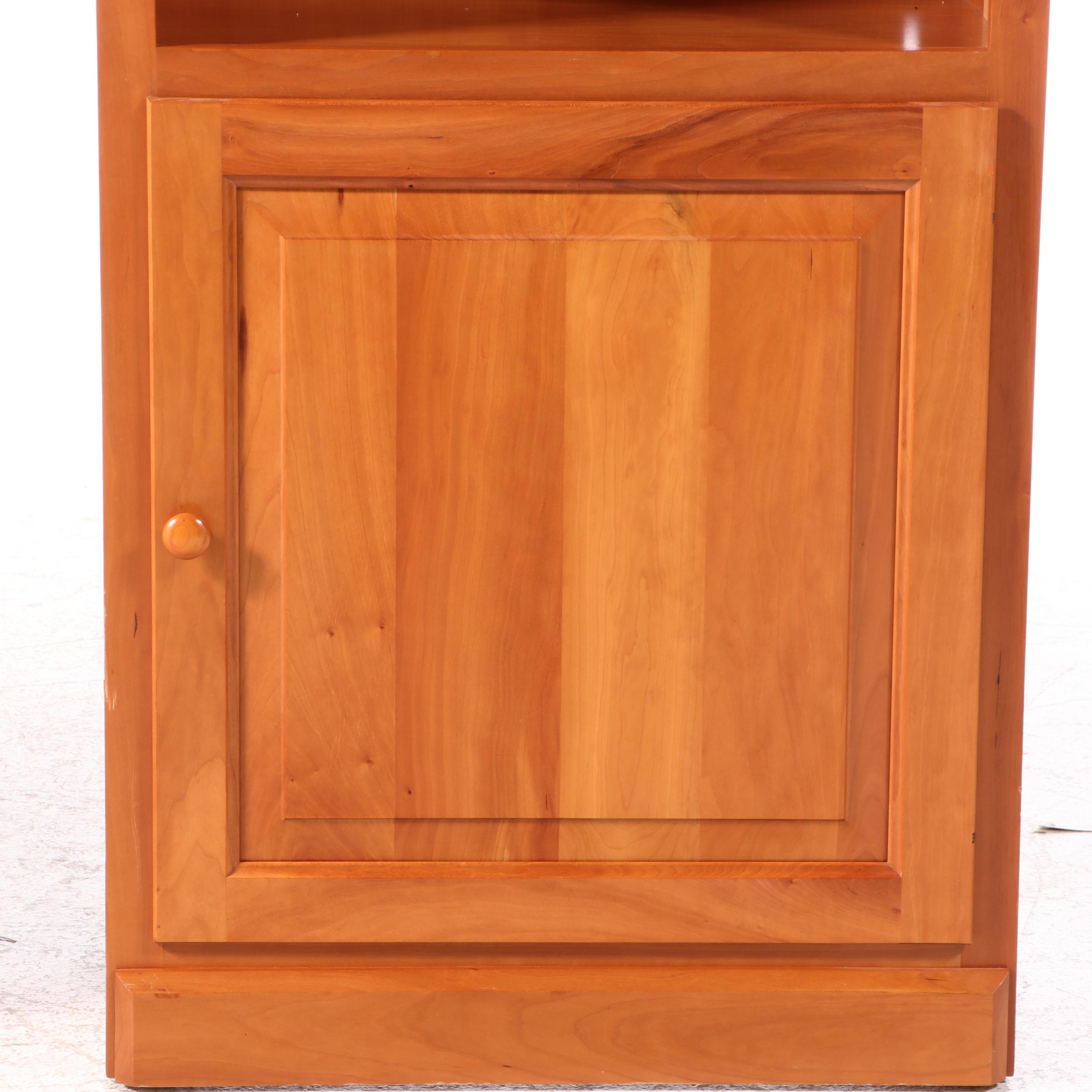 Two American Primitive Style Cherrywood Bookcases