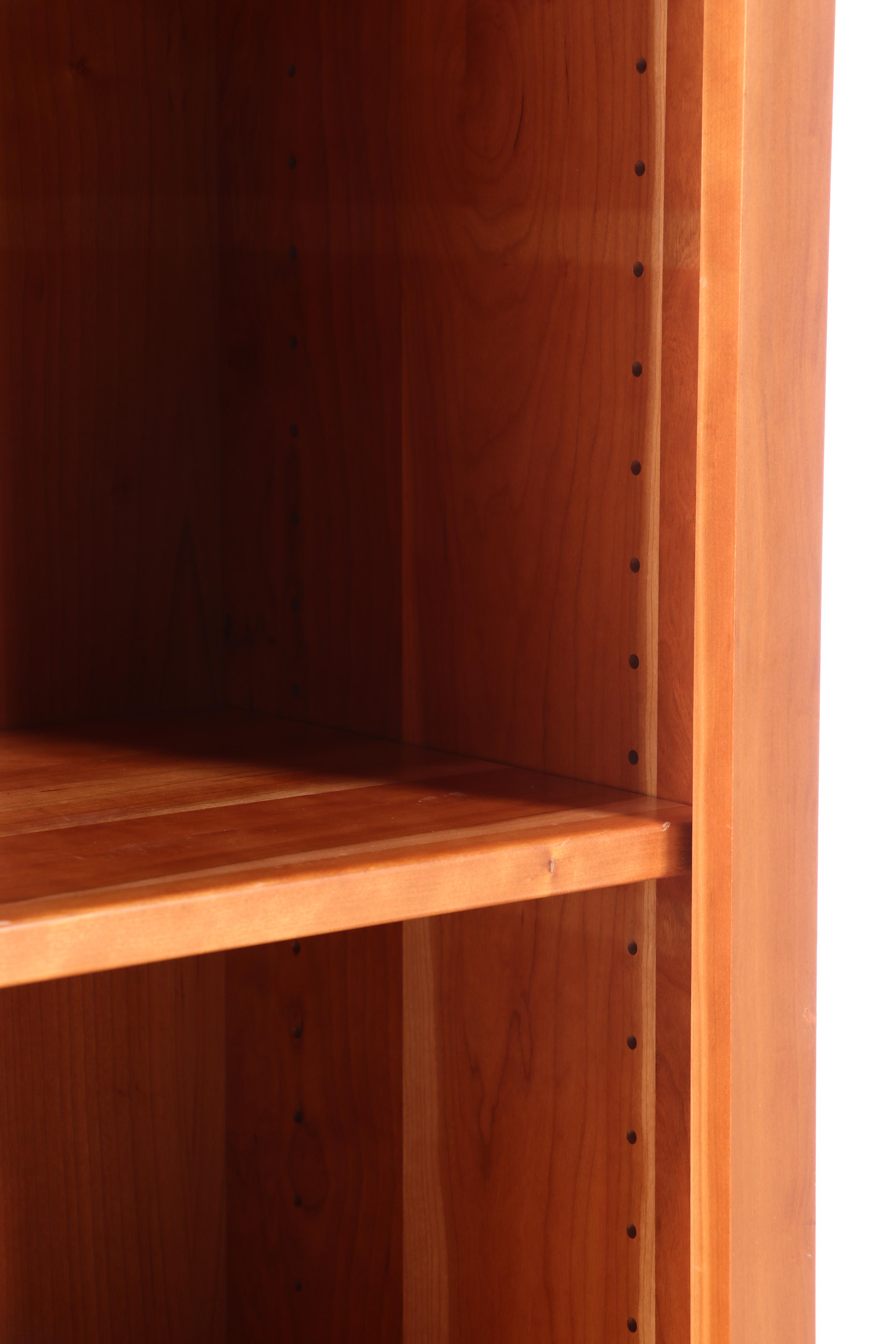 Two American Primitive Style Cherrywood Bookcases EBTH