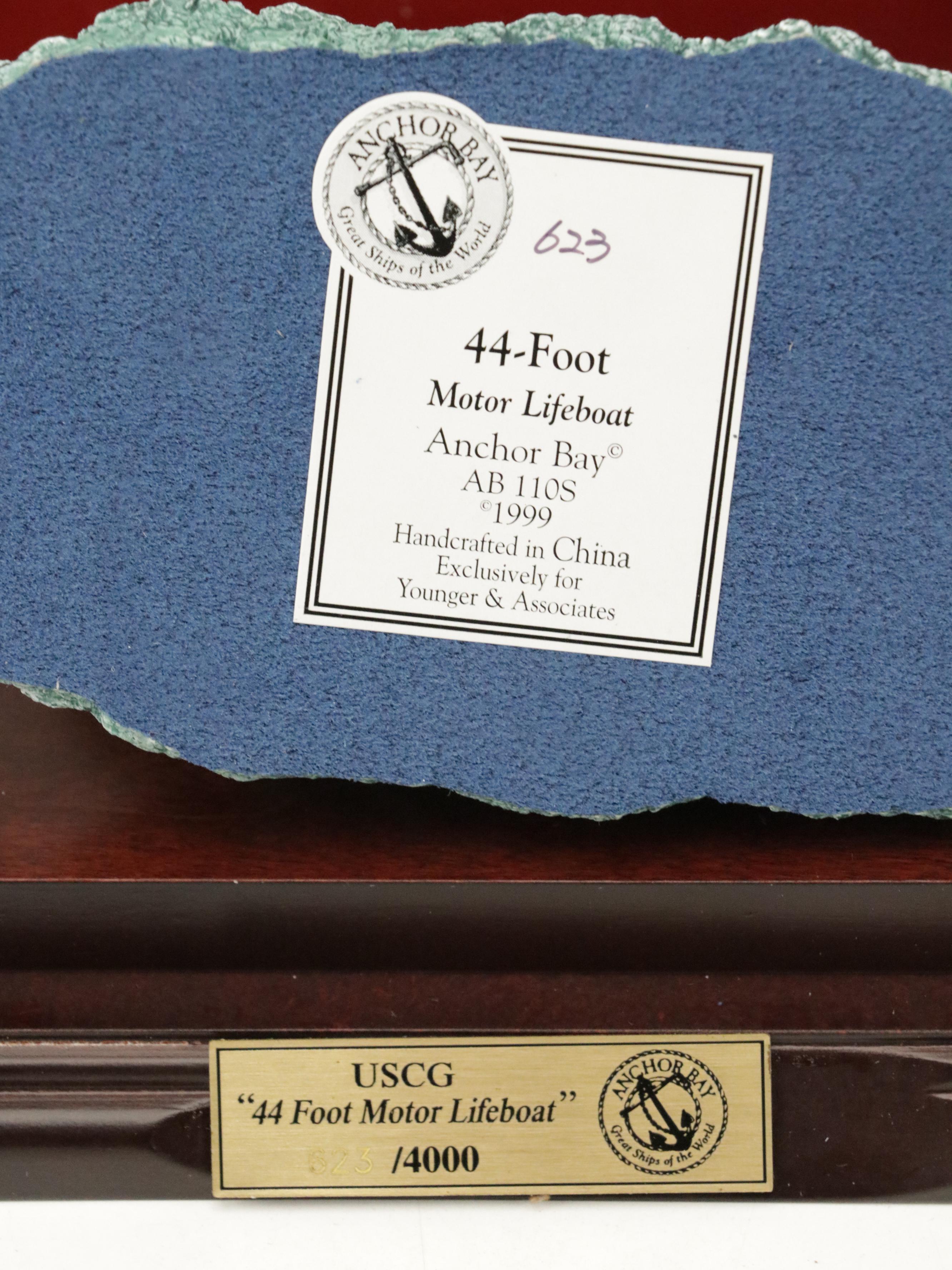 Anchor Bay "USCG 44 Foot Motor Lifeboat", Sardine Carrier "Lori'" Model Ships