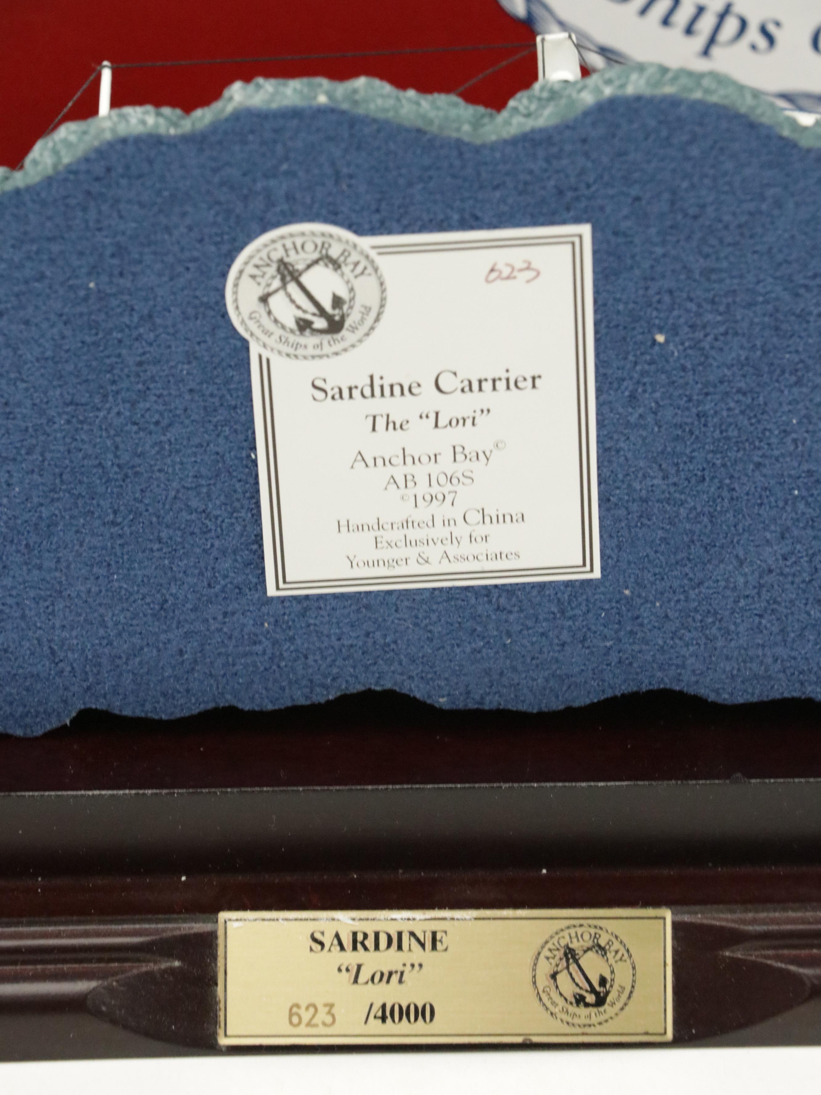 Anchor Bay "USCG 44 Foot Motor Lifeboat", Sardine Carrier "Lori'" Model Ships