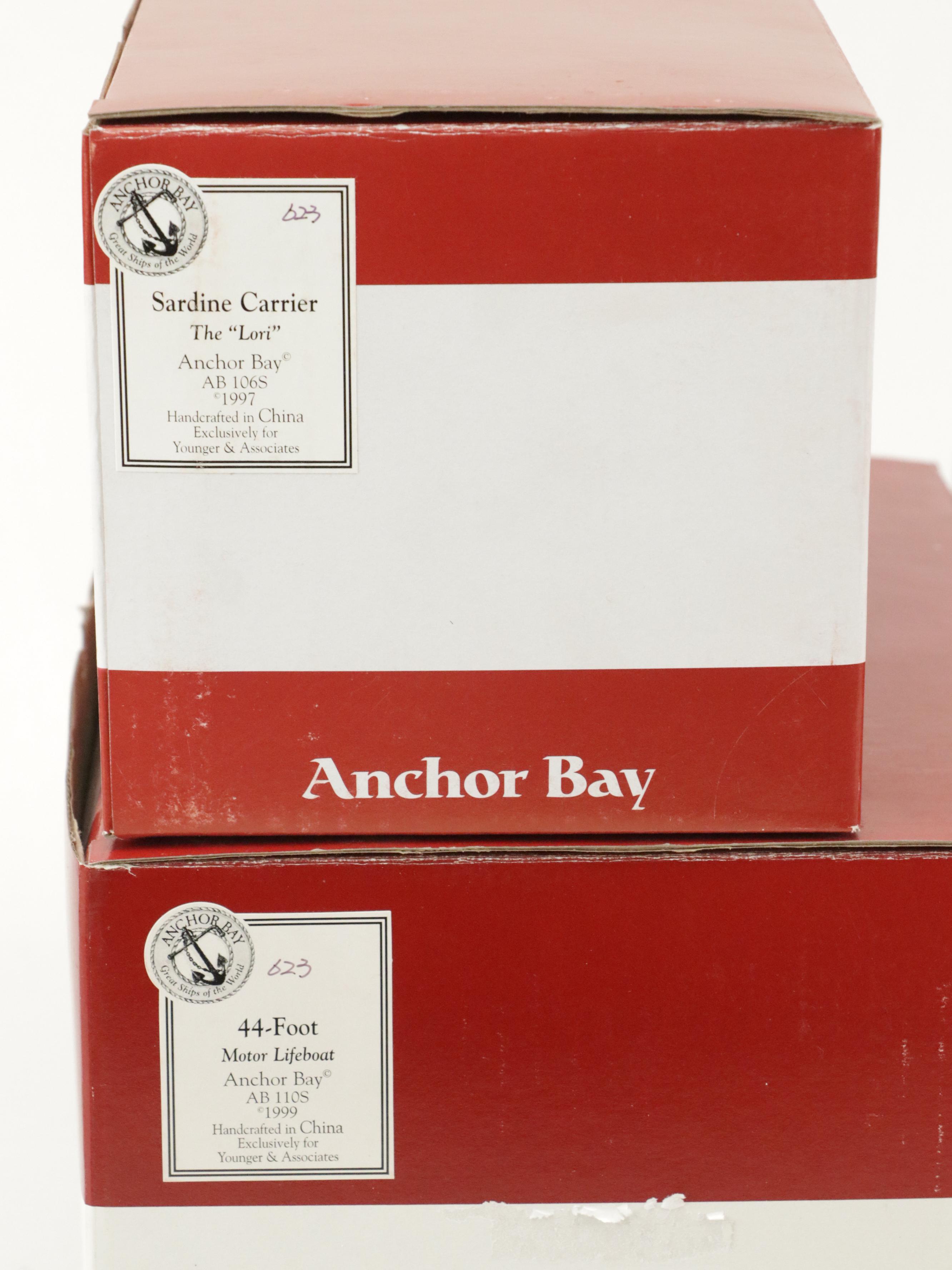 Anchor Bay "USCG 44 Foot Motor Lifeboat", Sardine Carrier "Lori'" Model Ships