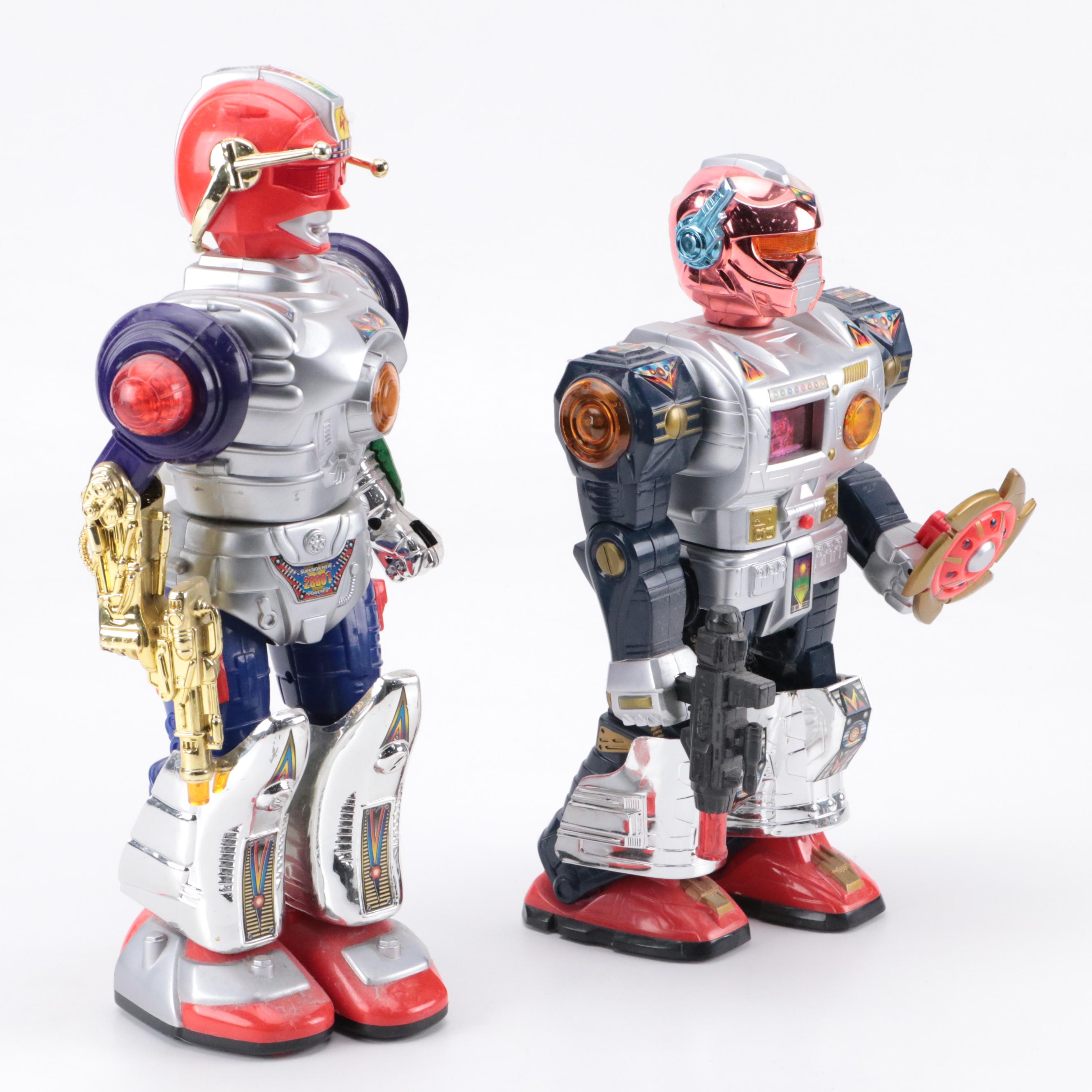 Super Interstellar Terminator and Superior New 28001 Action Robot Toys, Vintage