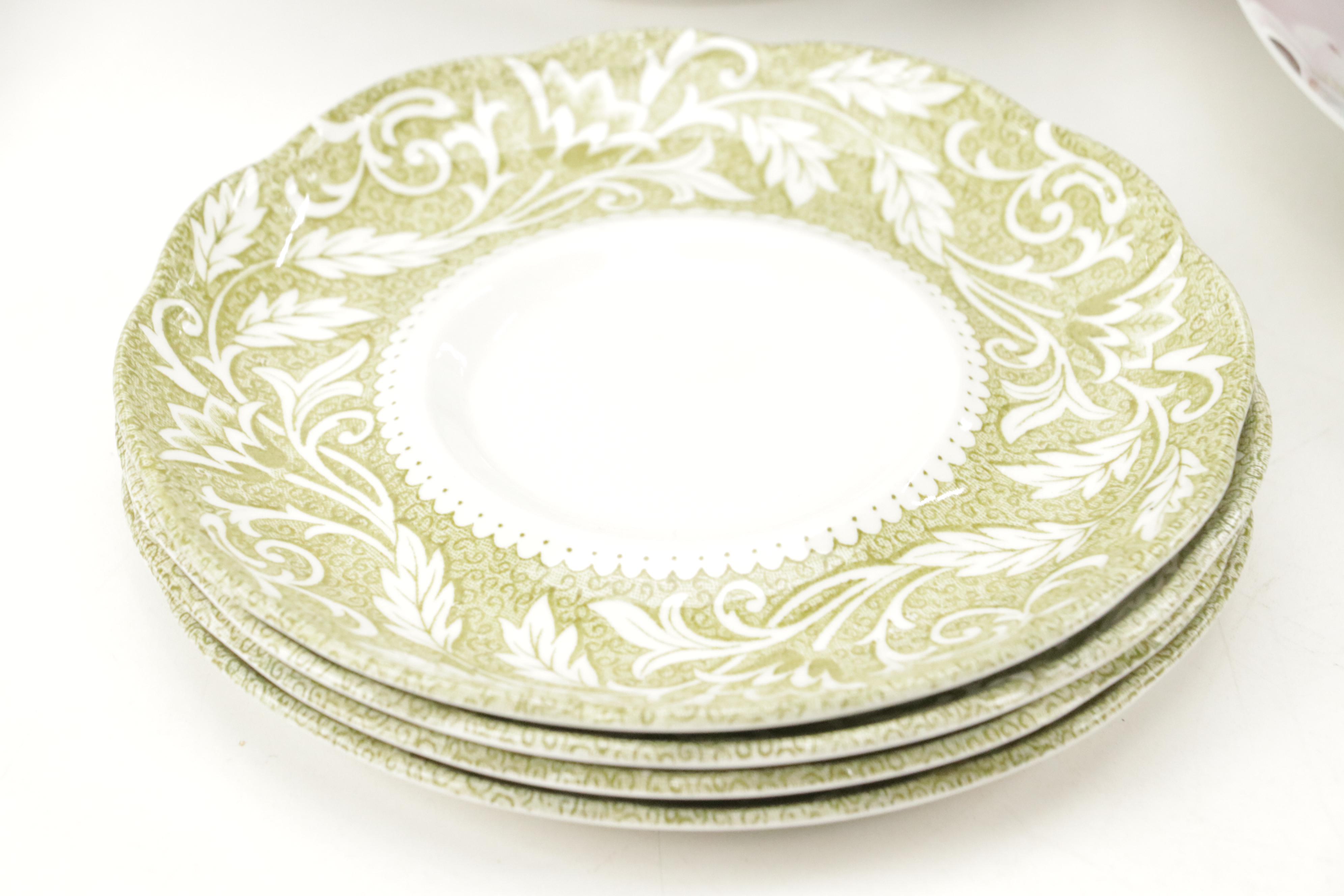 Johnson Bros "Old British Castles" Dinnerware with Other Ceramic Tableware