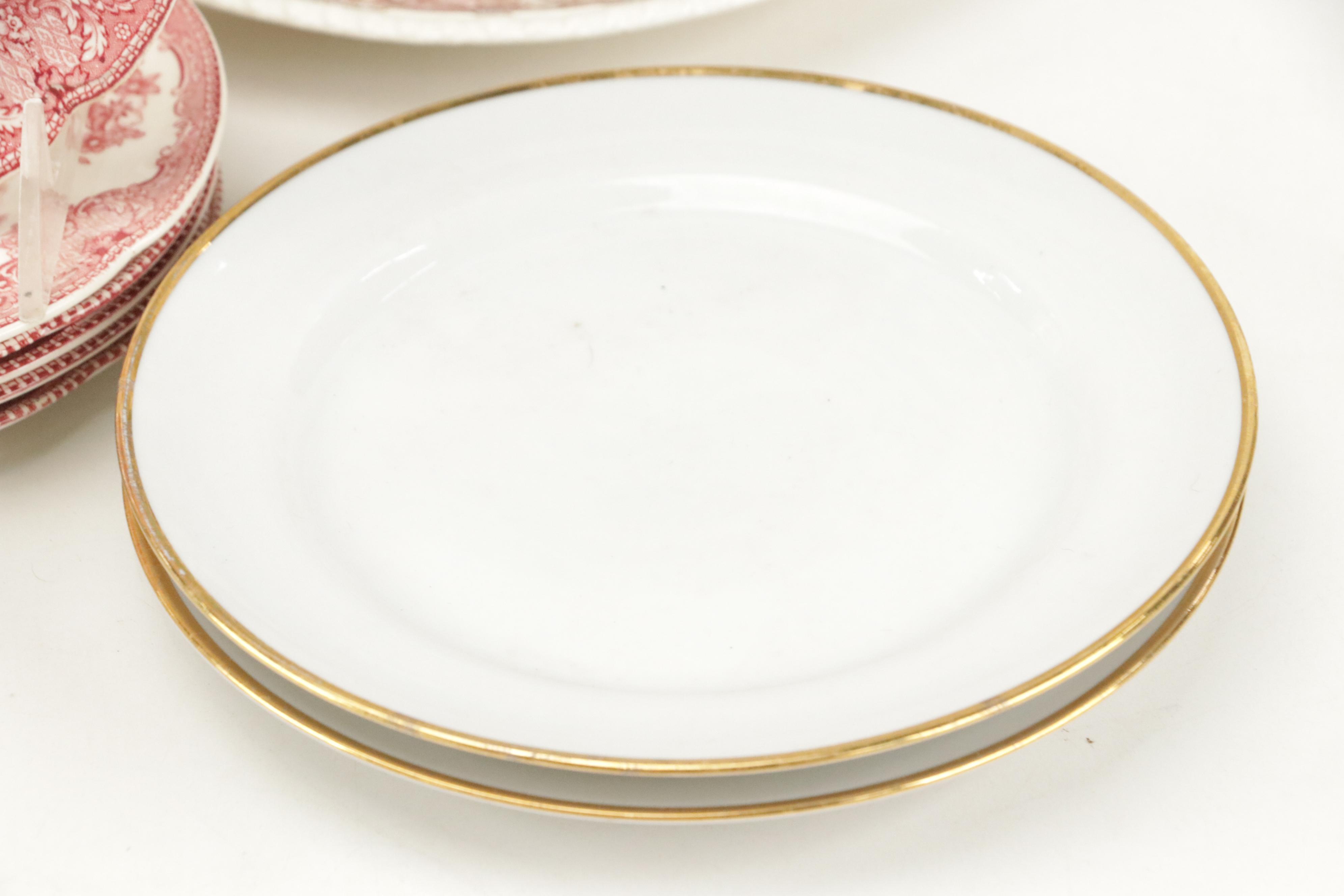 Johnson Bros "Old British Castles" Dinnerware with Other Ceramic Tableware