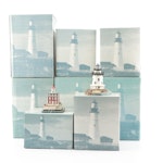 Younger & Associates Harbour Lights Maine and Connecticut Resin Lighthouses