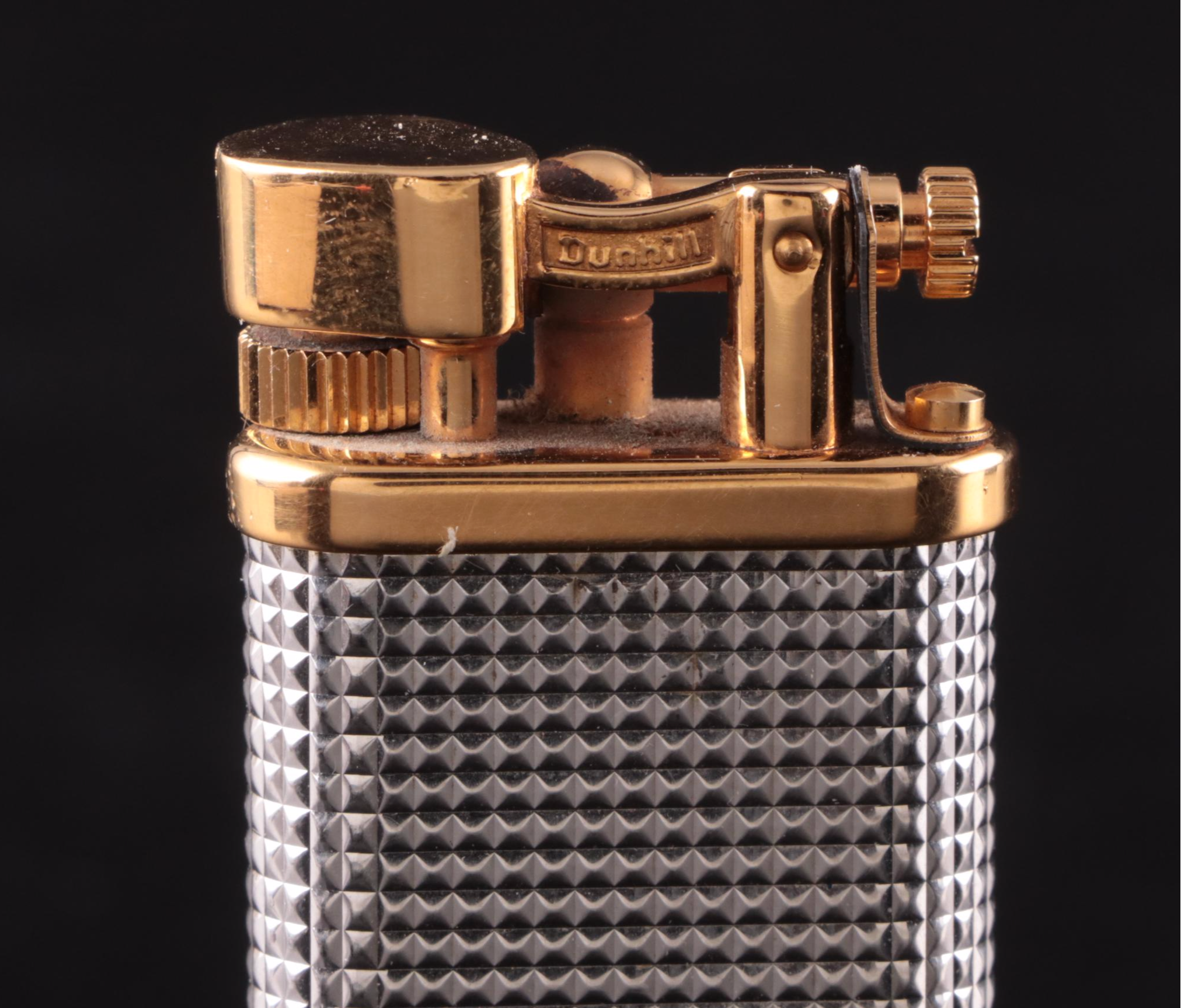 Dunhill "Unique"  Two Tone Butane Hammer Lighter with Original Presentation Box