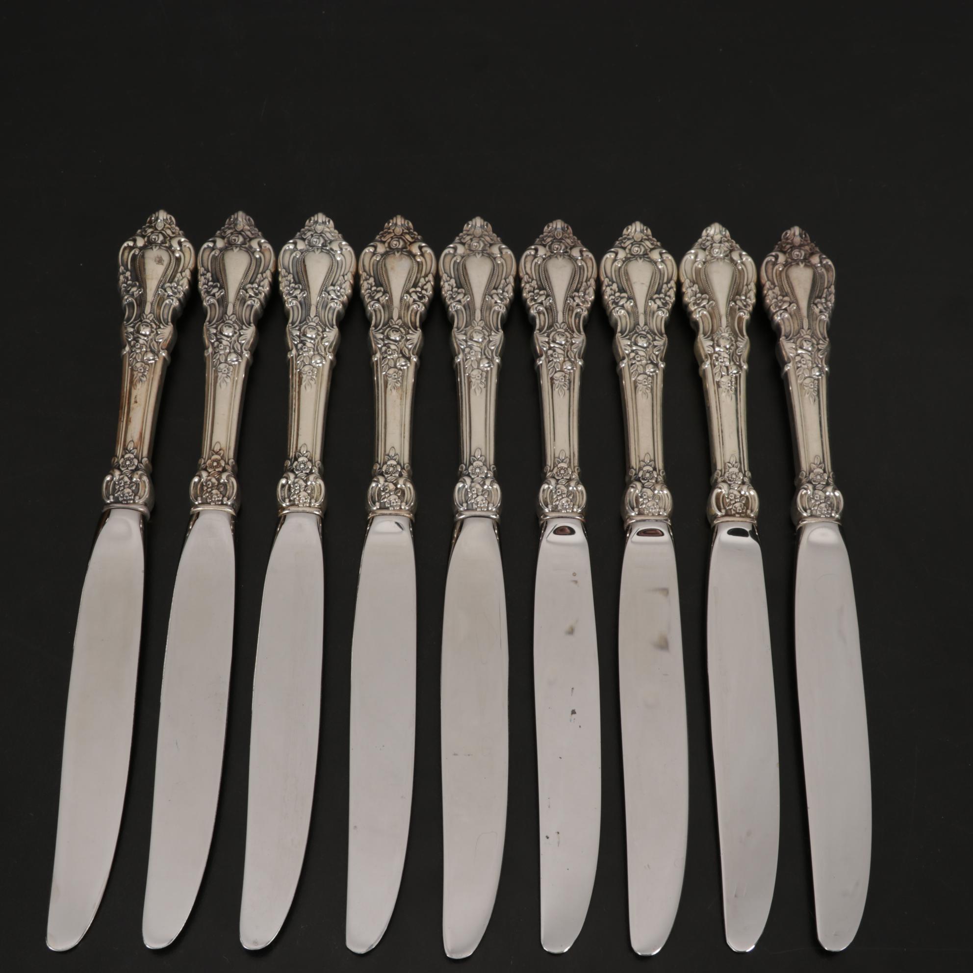 Lunt "Eloquence" Sterling Silver Flatware, Mid to Late 20th Century