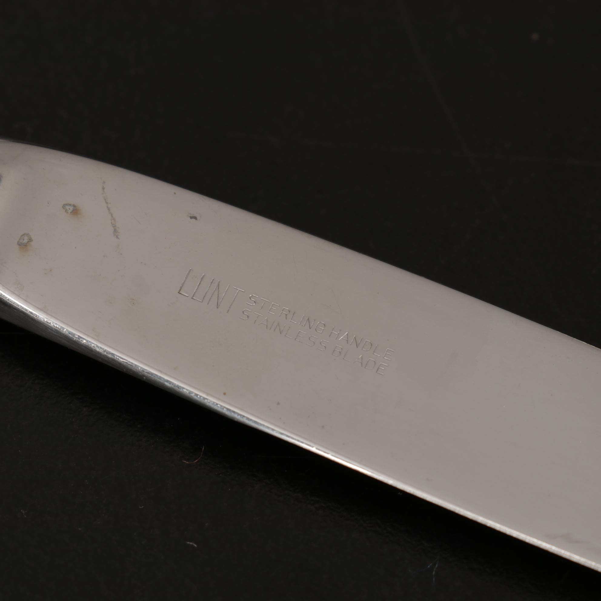 Lunt "Eloquence" Sterling Silver Flatware, Mid to Late 20th Century