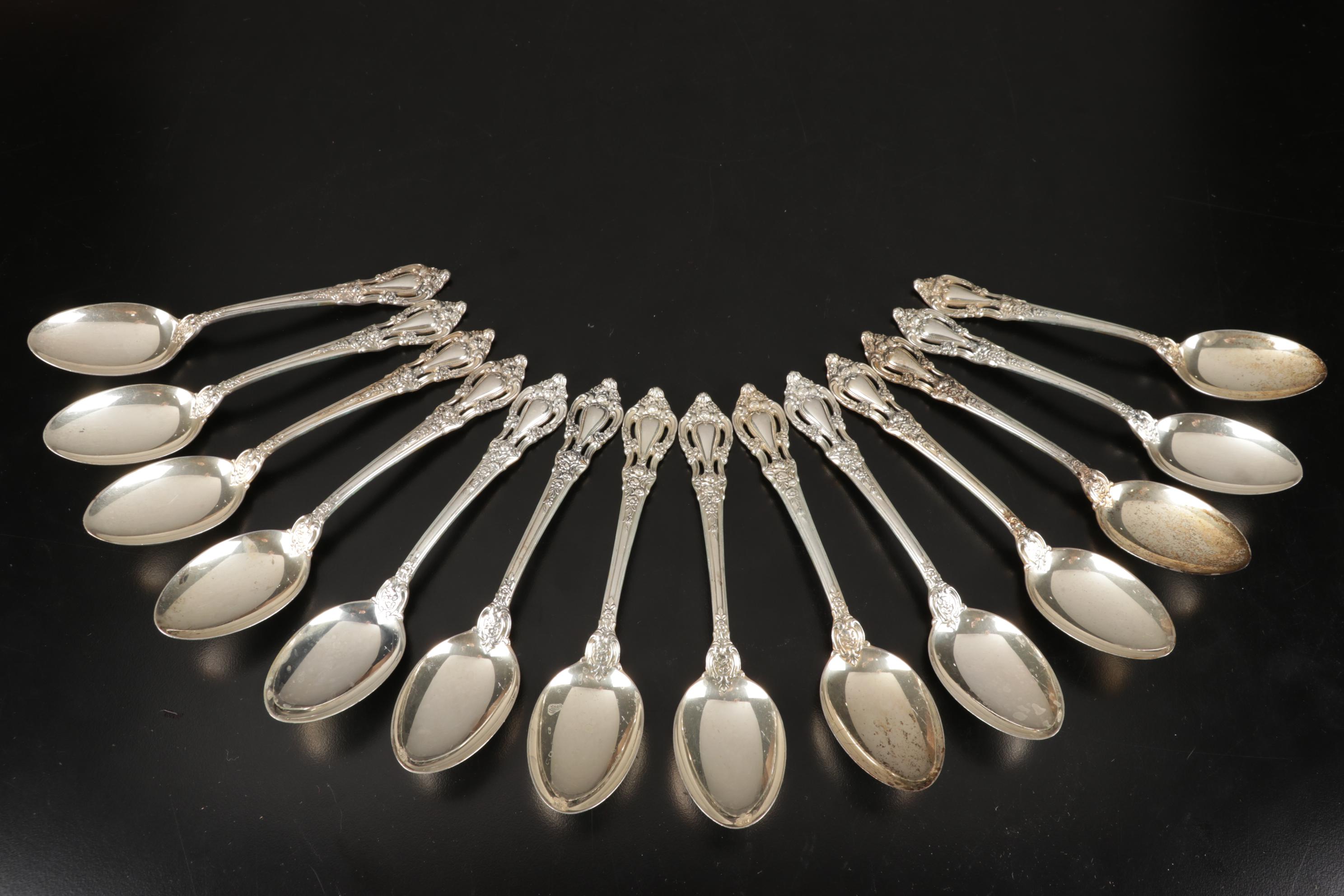 Lunt "Eloquence" Sterling Silver Flatware, Mid to Late 20th Century