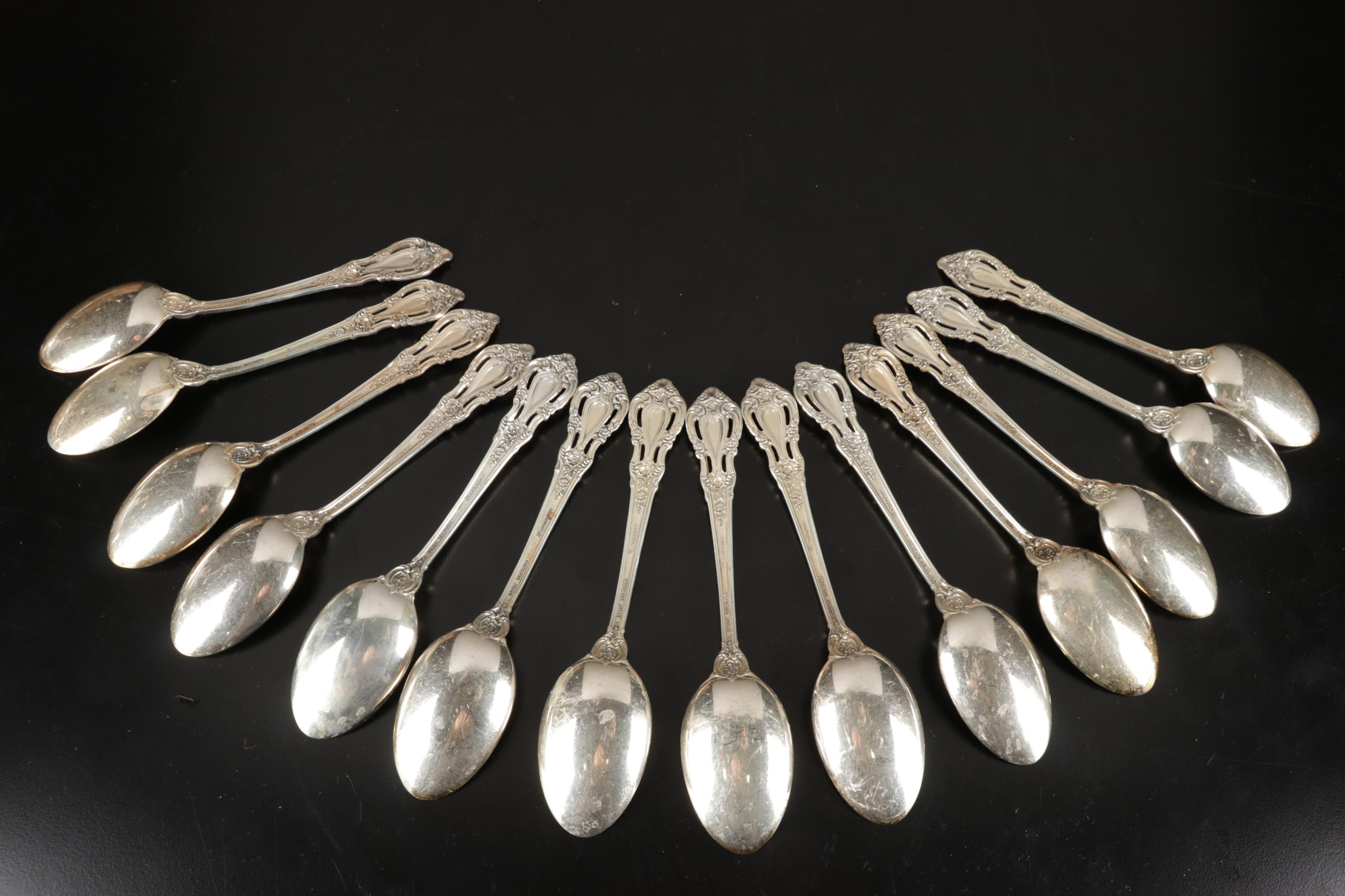 Lunt "Eloquence" Sterling Silver Flatware, Mid to Late 20th Century