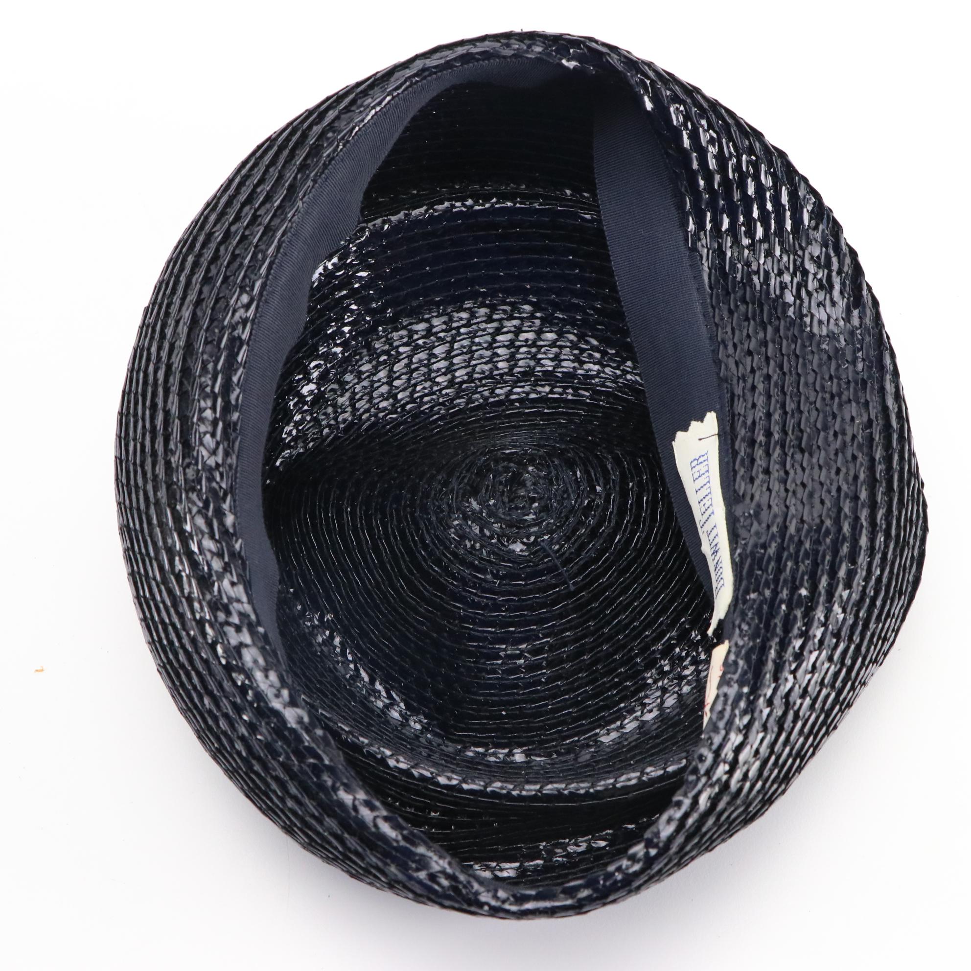 Russian Fox Fur Hat, Betmar Woven Cellophane, and Other Vintage Hats