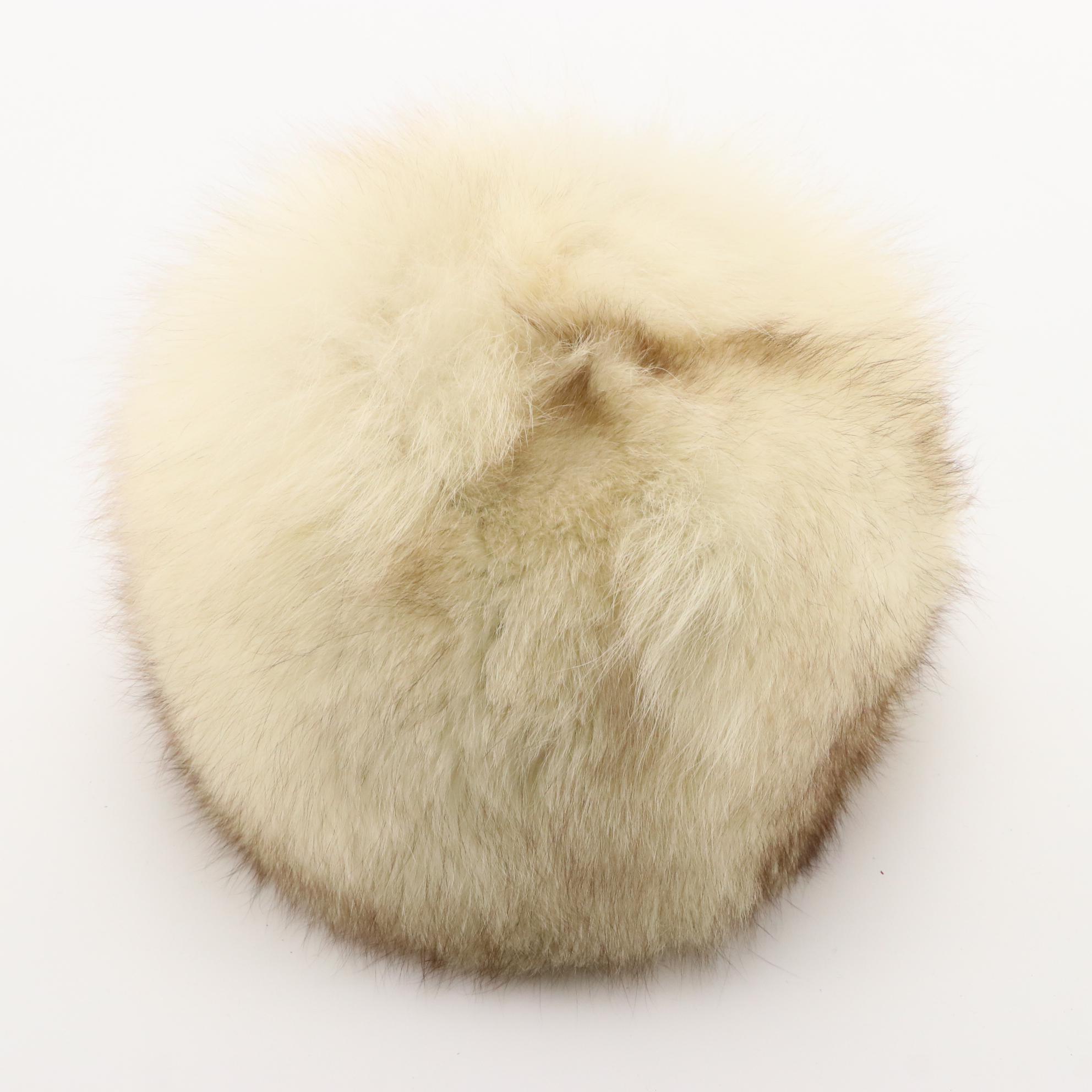 Russian Fox Fur Hat, Betmar Woven Cellophane, and Other Vintage Hats