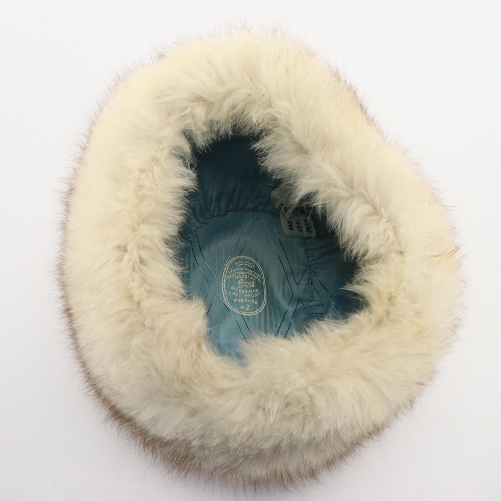 Russian Fox Fur Hat, Betmar Woven Cellophane, and Other Vintage Hats