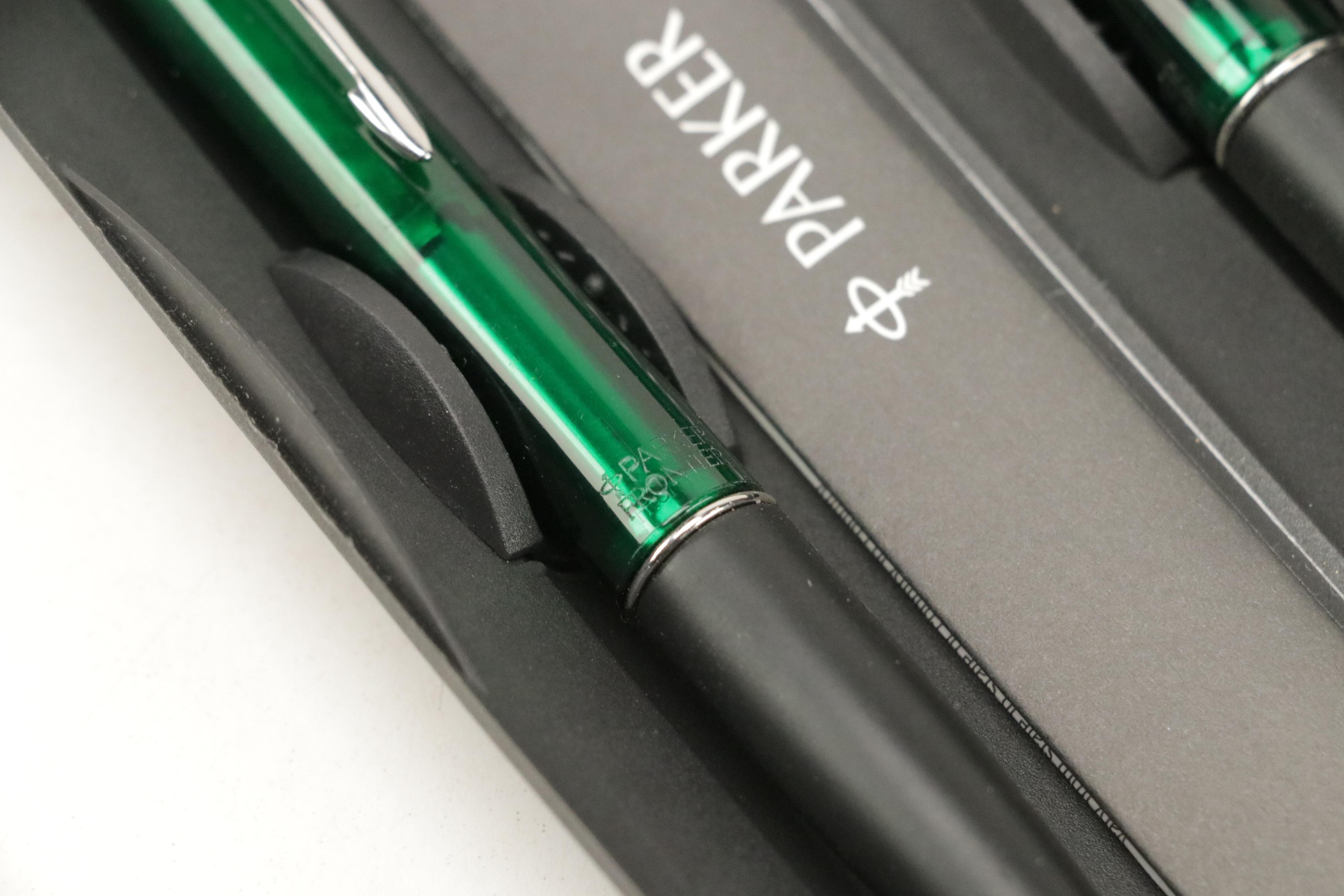 Parker "Big Red" Ballpoint Pen with Other Cross and Parker Pens and Pencils