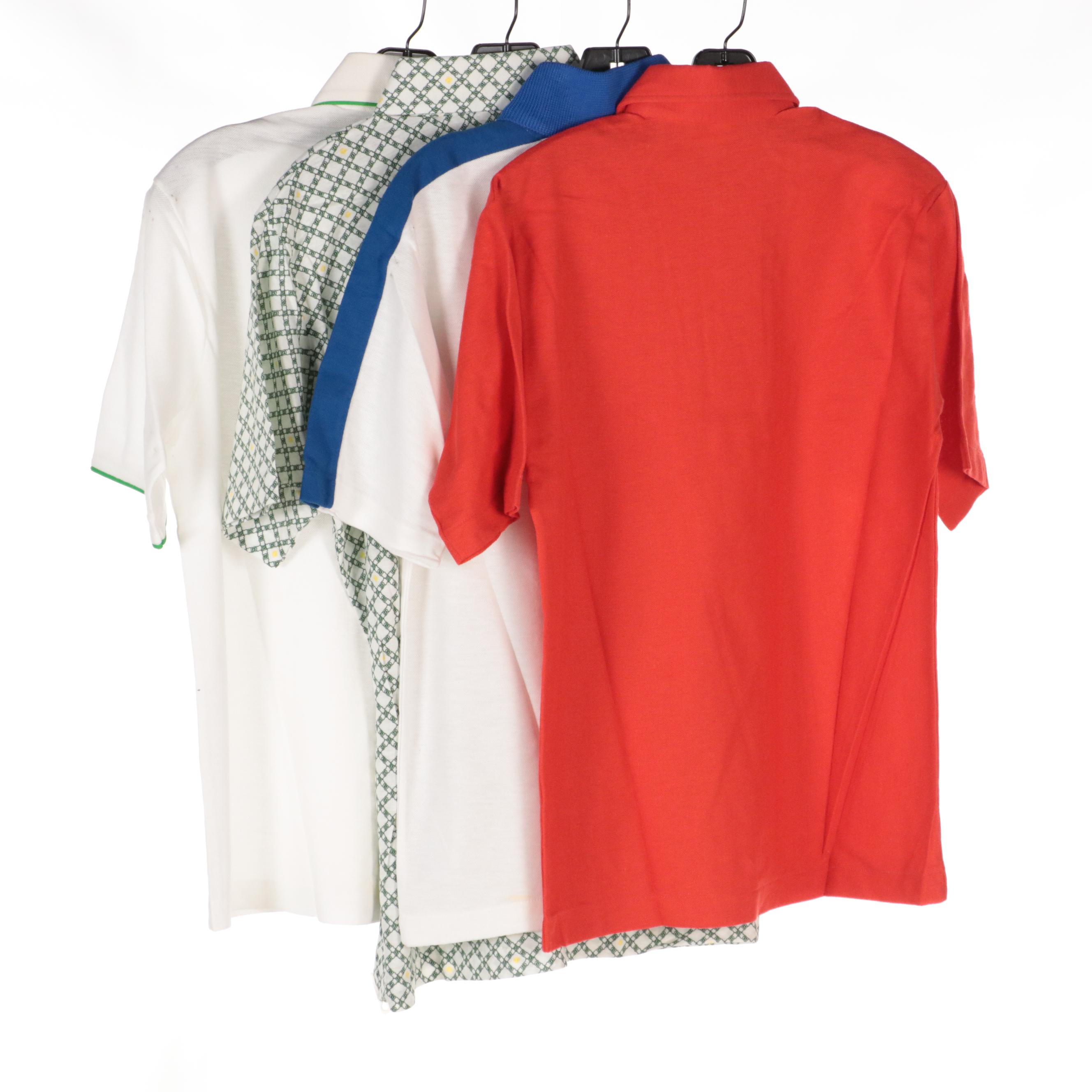 Men's Assorted Patterned and Solid Short Sleeve Polo Shirts