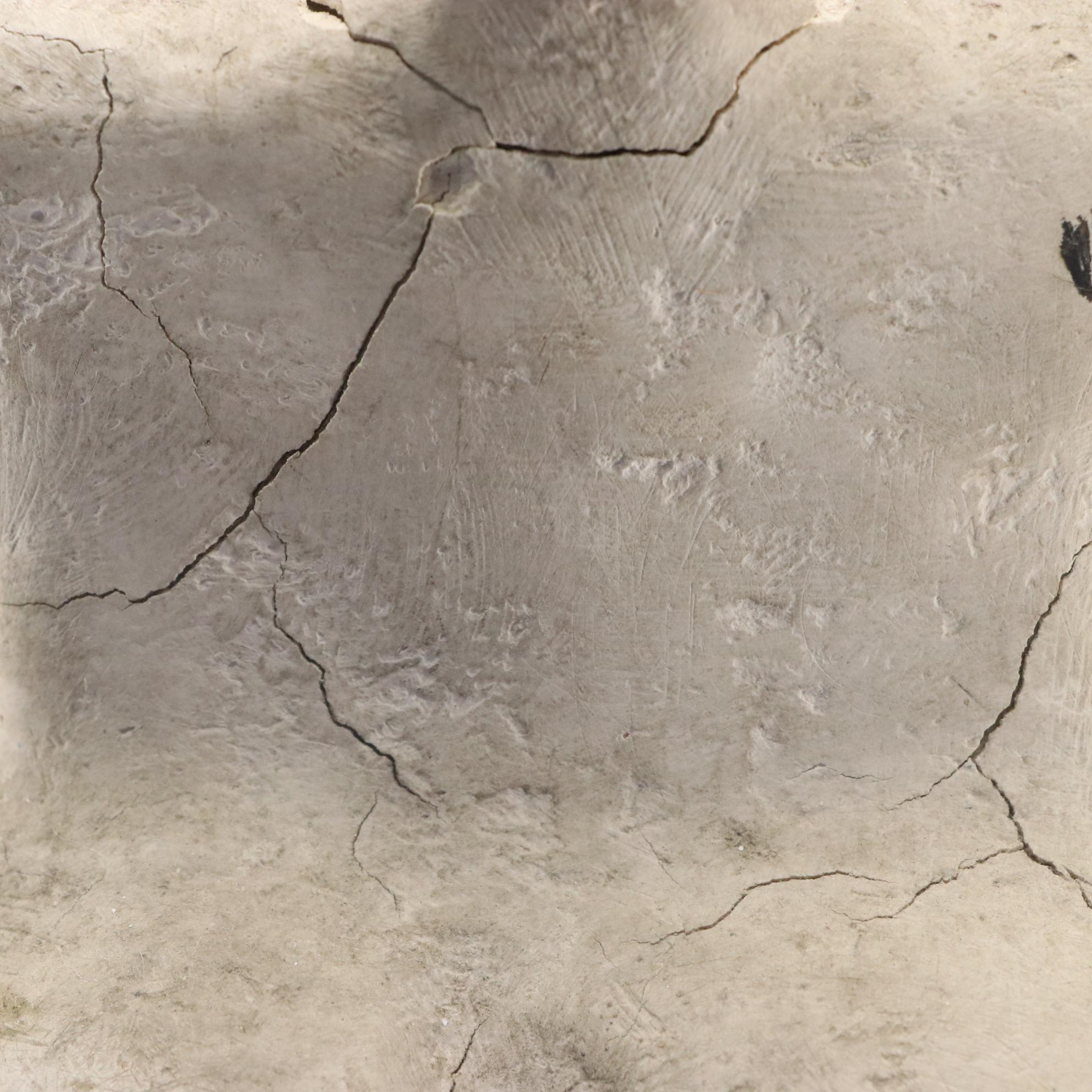 Figurative Mixed Media Sculpture with Wooden Base