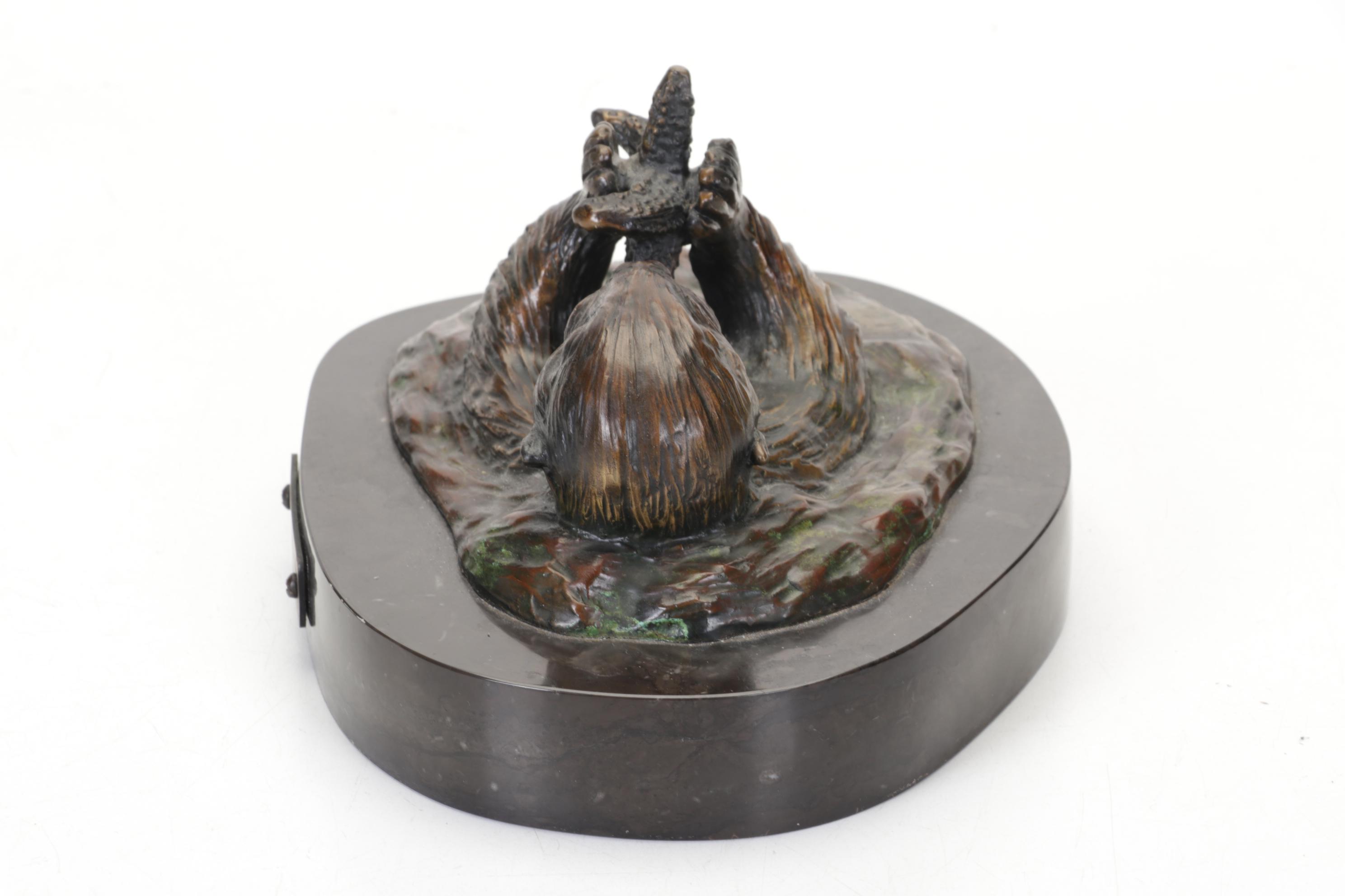 Carl Wagner Bronze Sculpture "Brunch," 1988