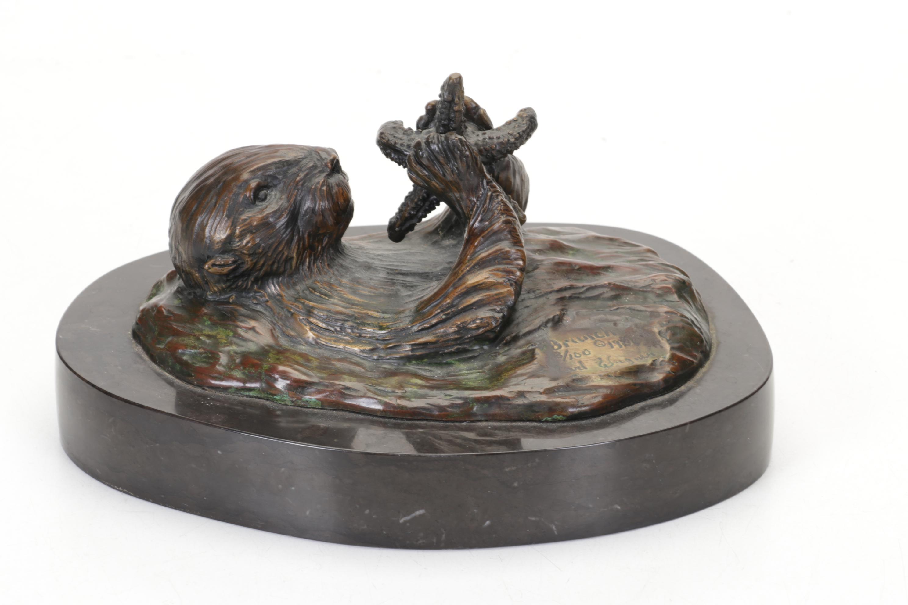 Carl Wagner Bronze Sculpture "Brunch," 1988