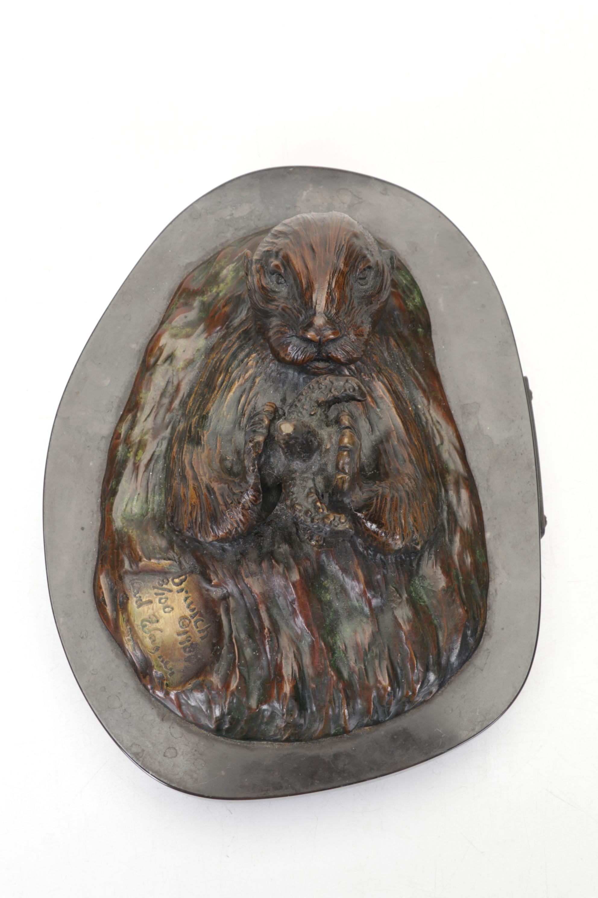 Carl Wagner Bronze Sculpture "Brunch," 1988