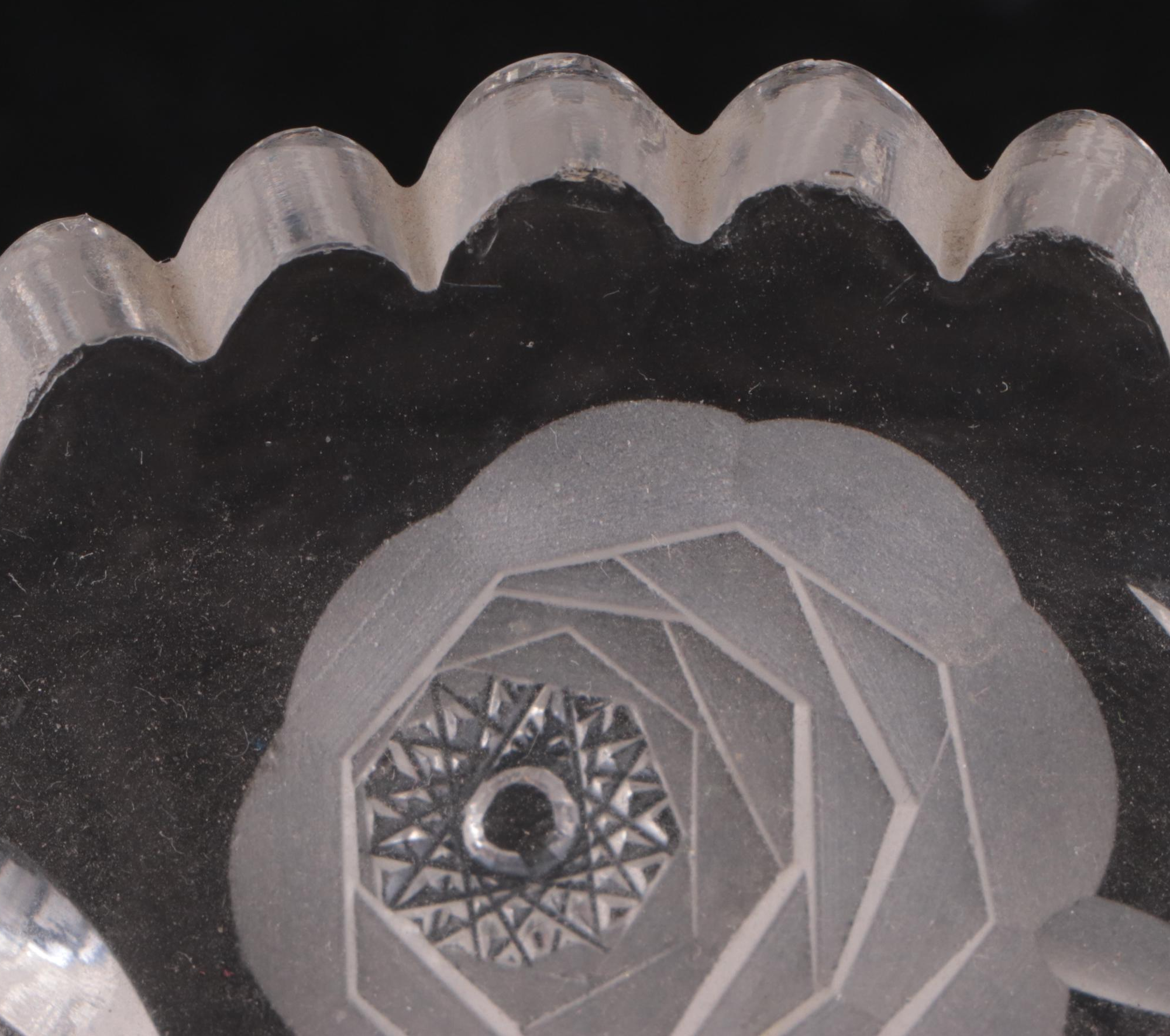 Royal Brierley Crystal Bowl with Other Cut Glass Bowls and Candelabra