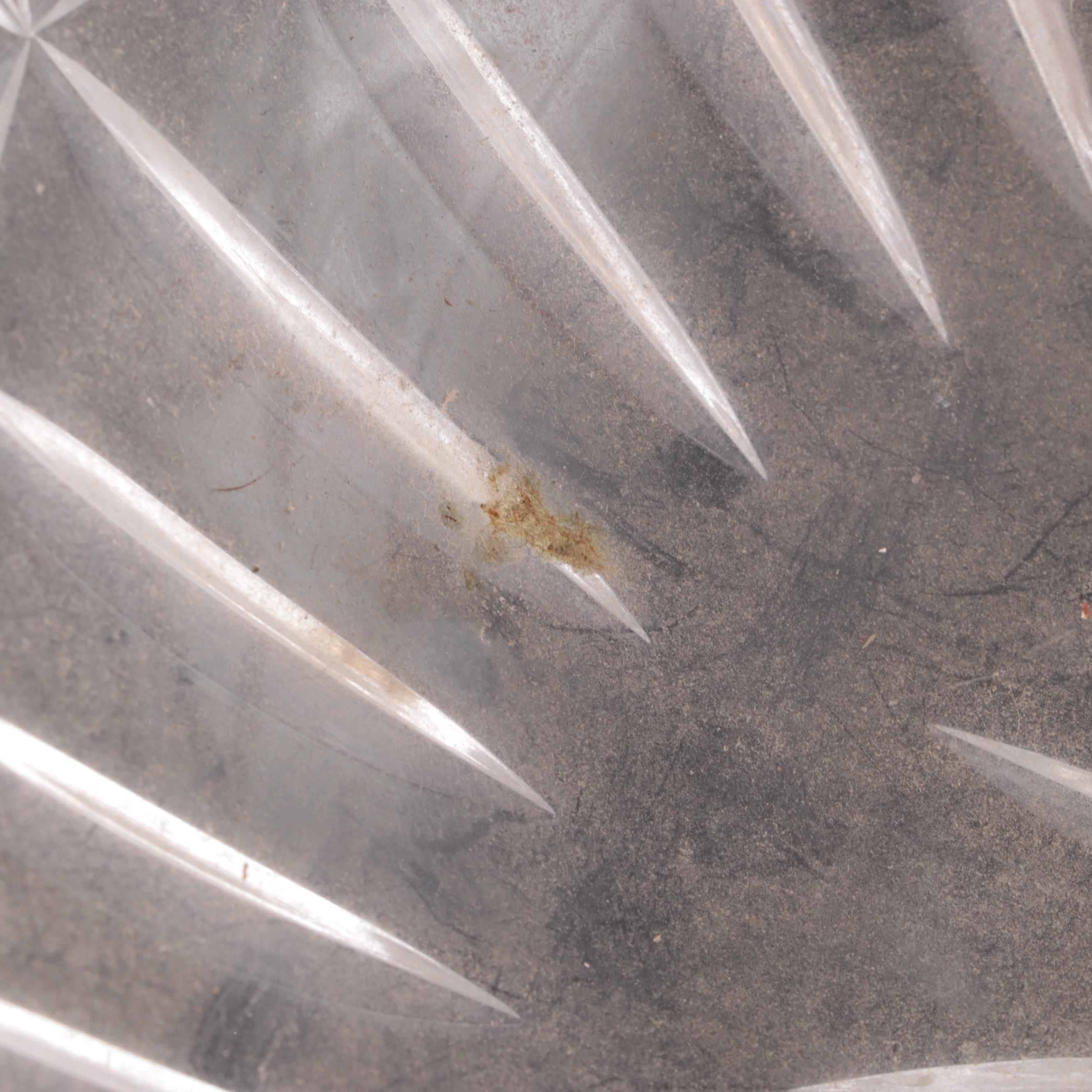 Royal Brierley Crystal Bowl with Other Cut Glass Bowls and Candelabra