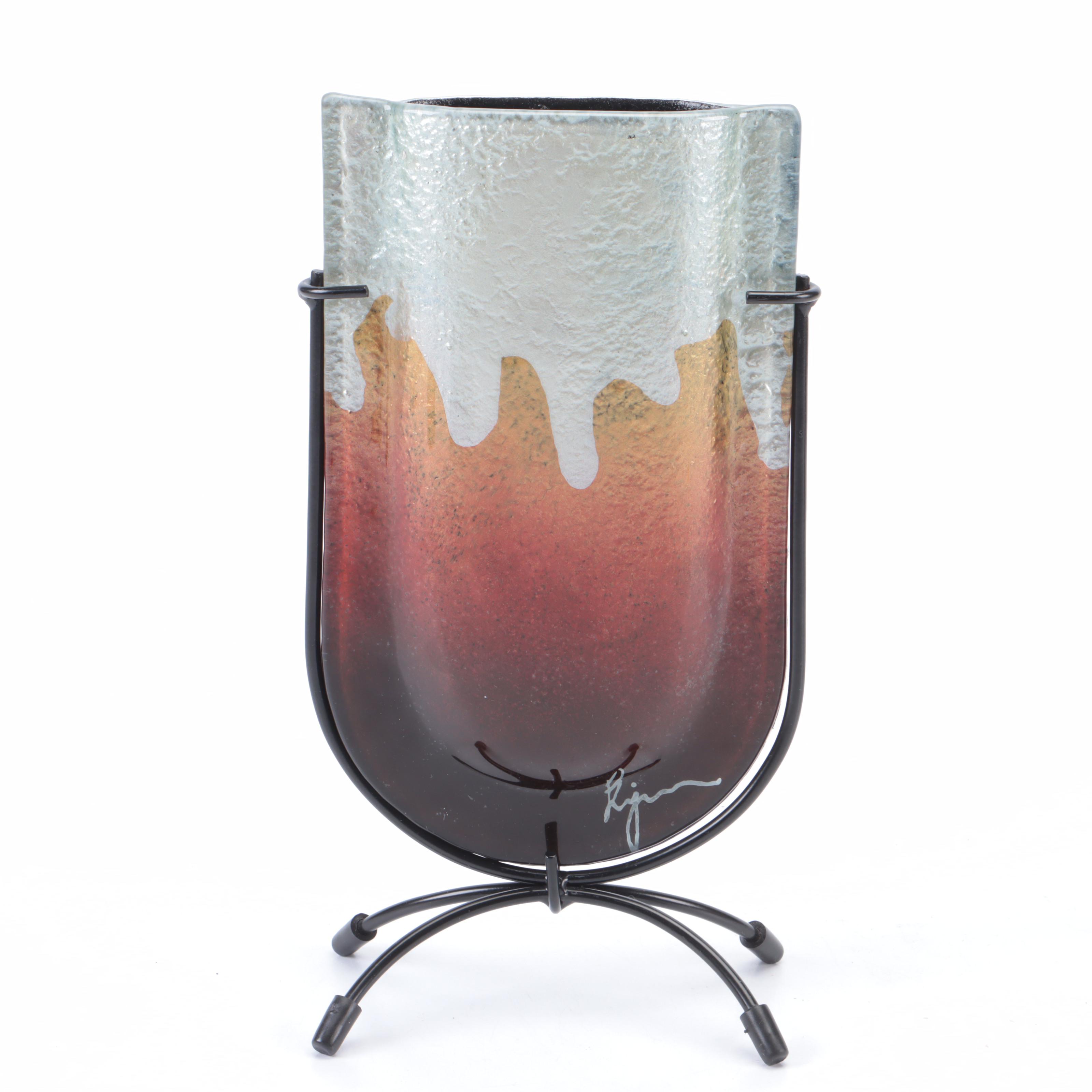 Benjamin Chang Jasmine Art Glass Slumped and Fused Glass Vessels