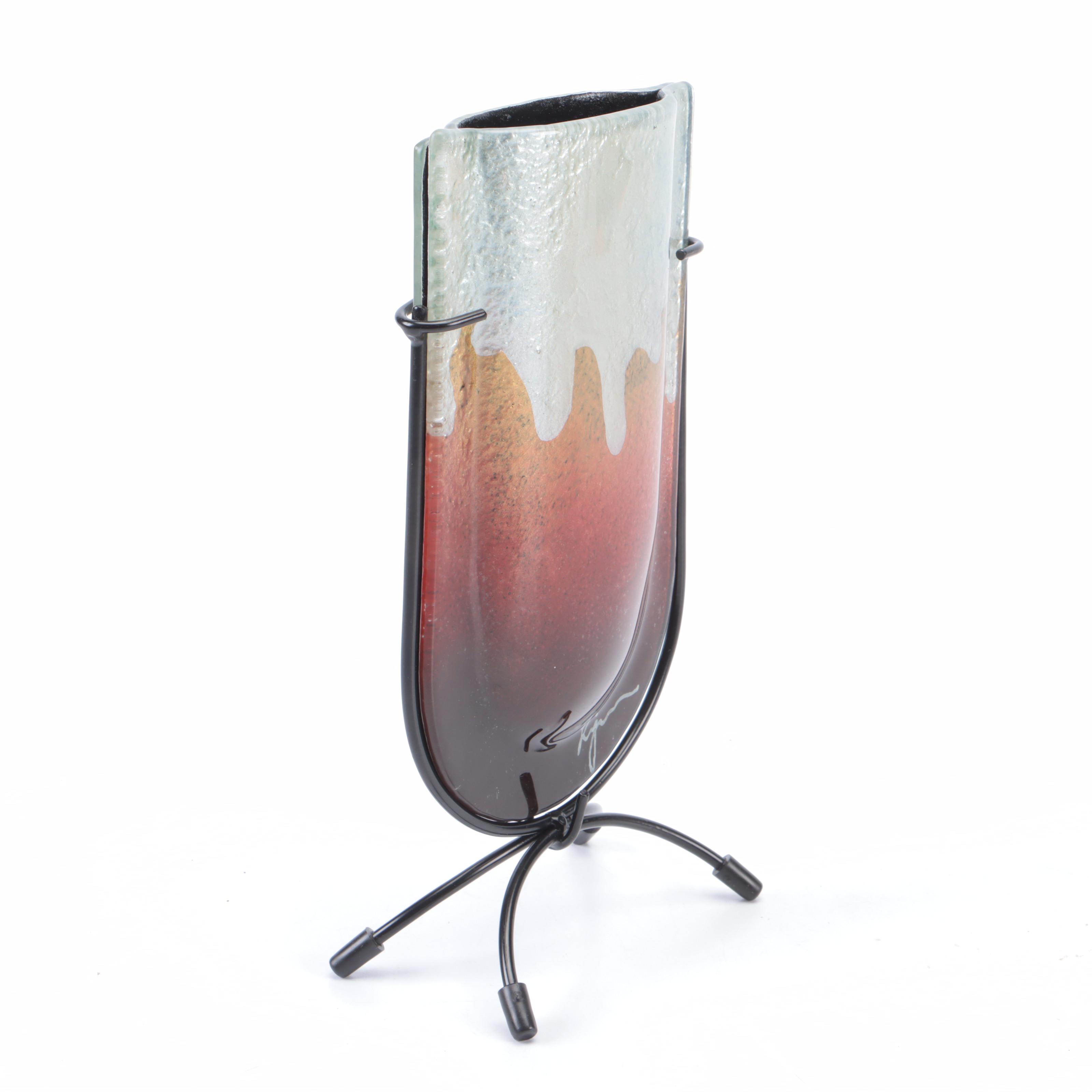 Benjamin Chang Jasmine Art Glass Slumped and Fused Glass Vessels