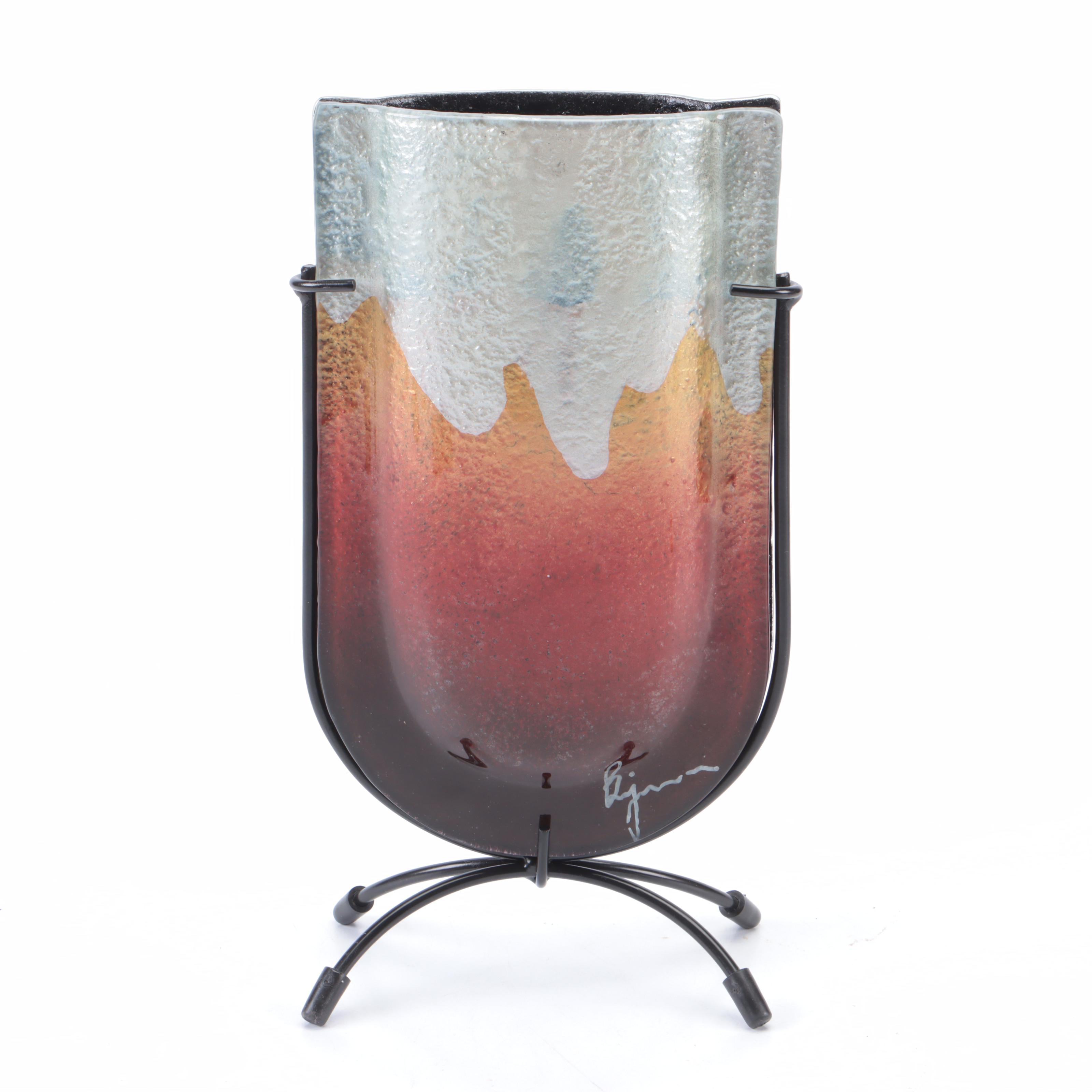Benjamin Chang Jasmine Art Glass Slumped and Fused Glass Vessels
