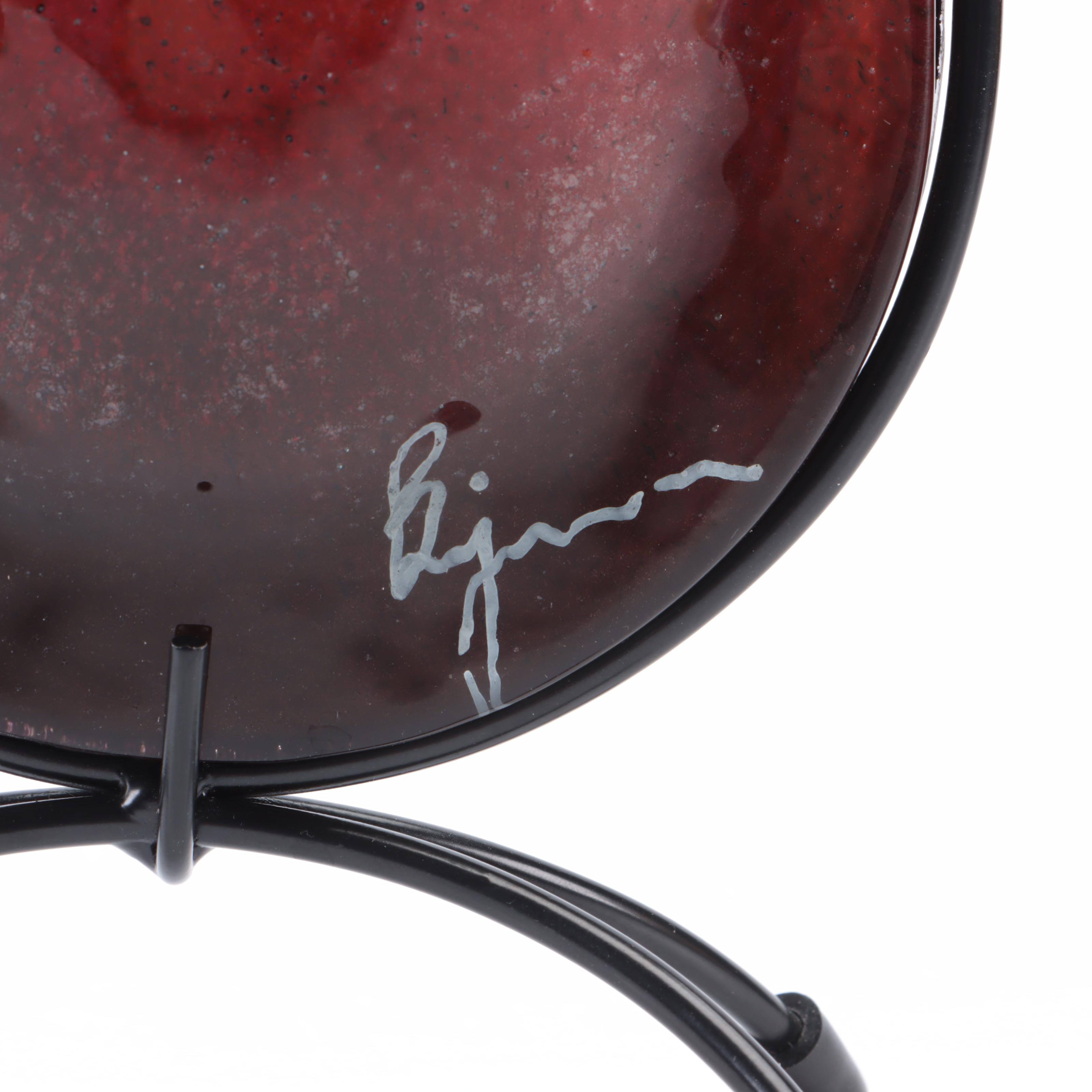 Benjamin Chang Jasmine Art Glass Slumped and Fused Glass Vessels