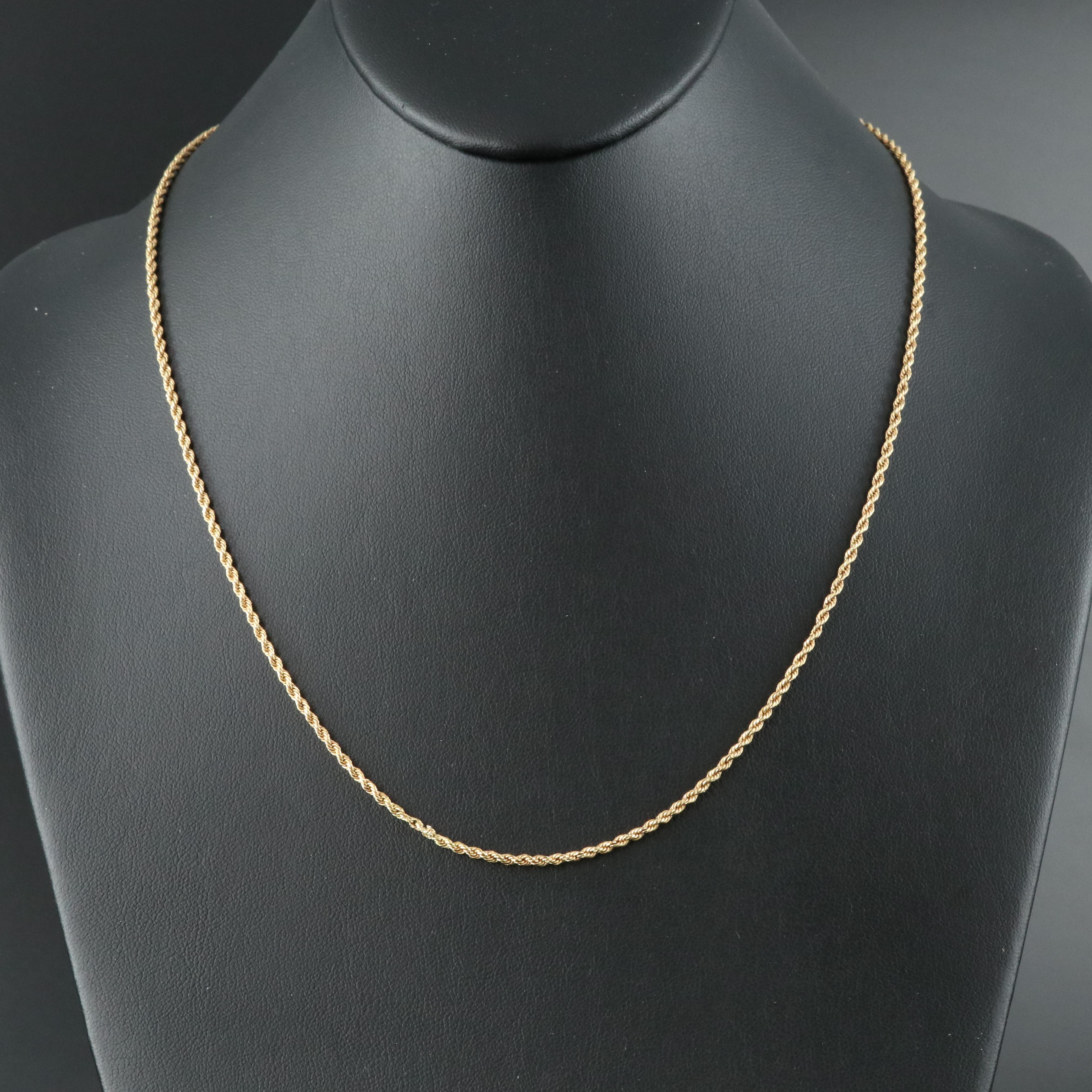 18K Braided Rope Necklace