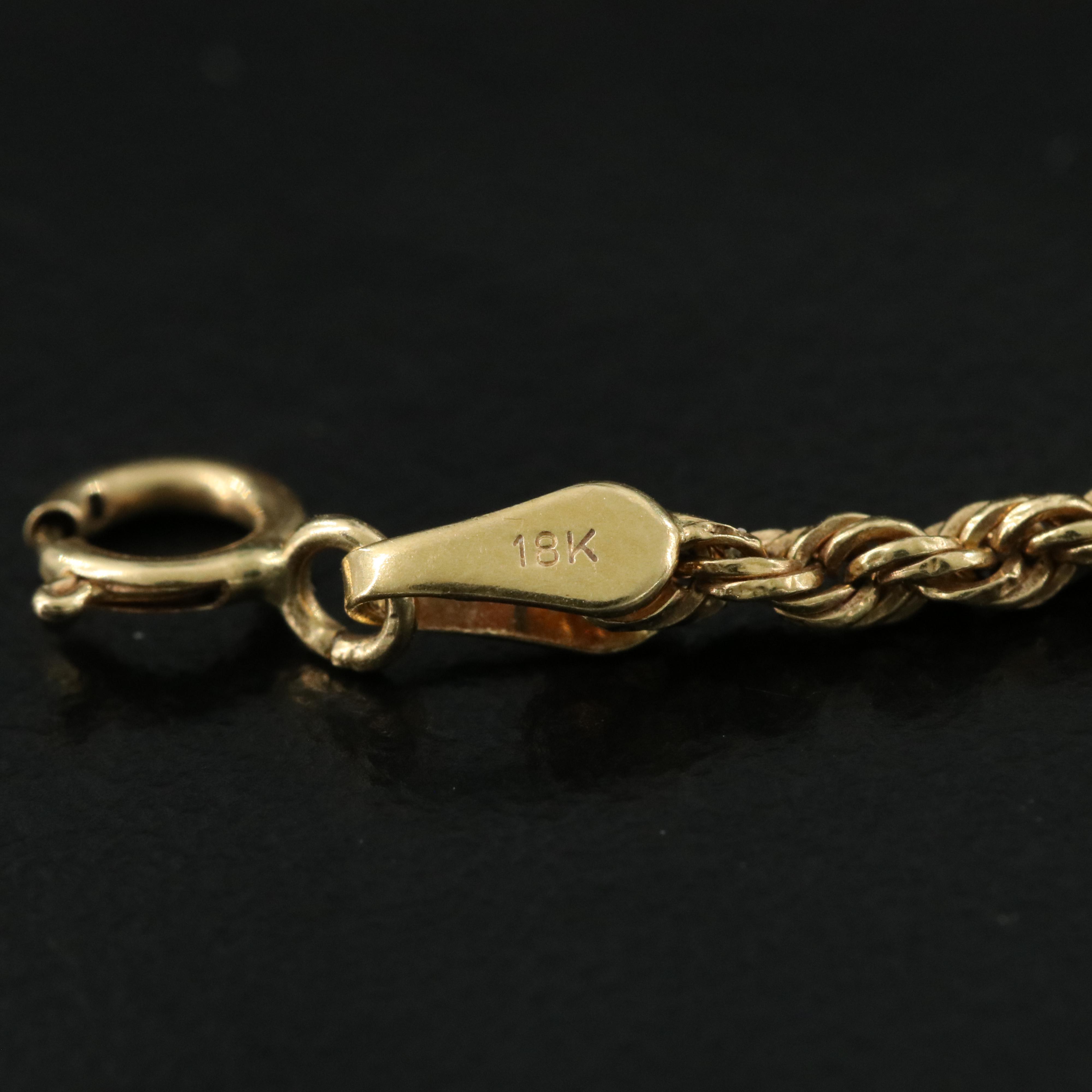 18K Braided Rope Necklace