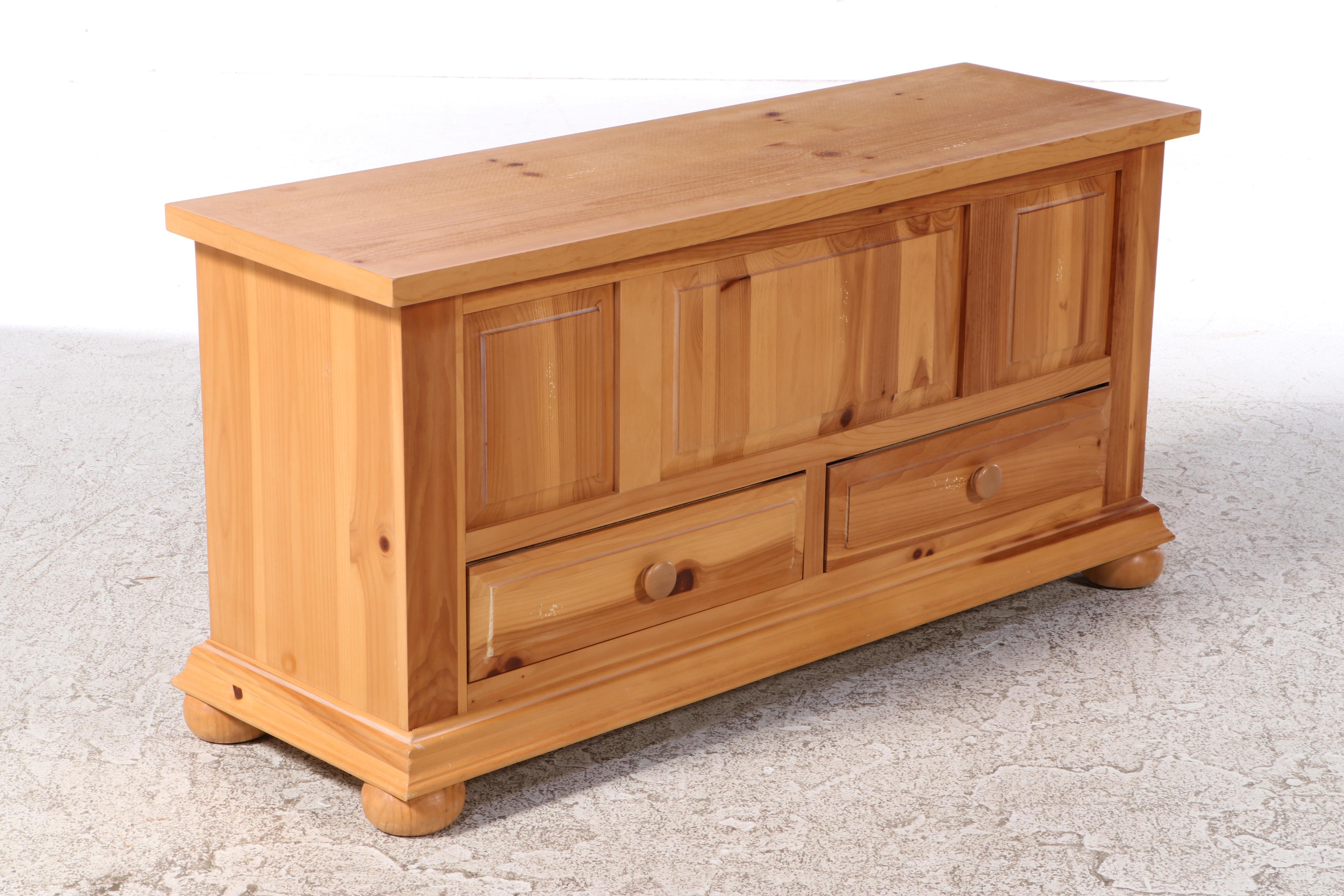 Broyhill "Fontana" Pine Two-Drawer Blanket Chest