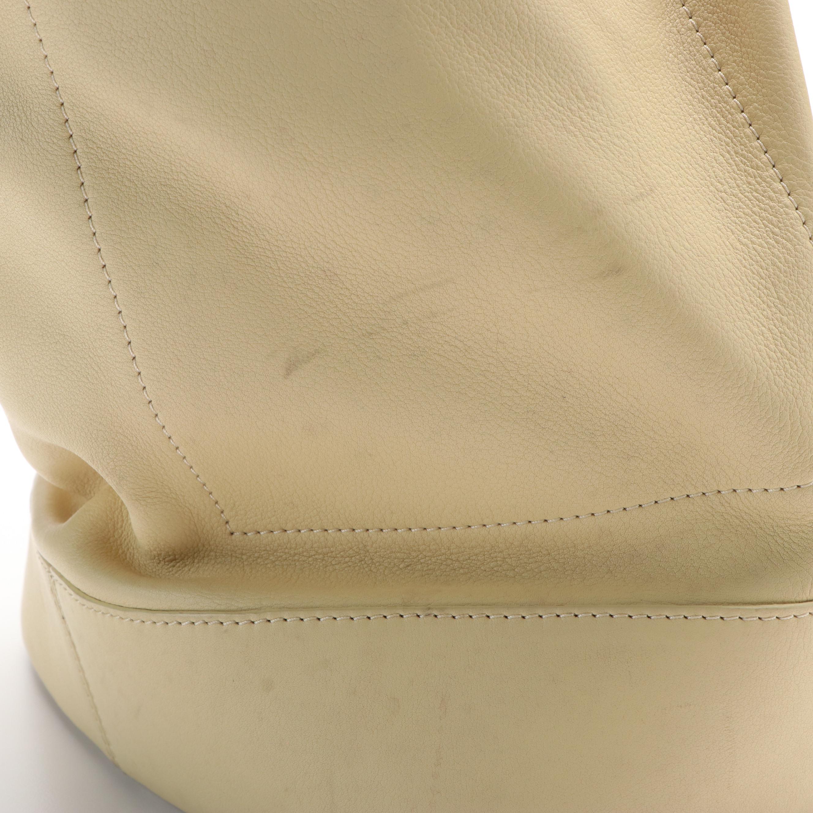 Loewe Anton Beige Leather Shoulder Sling Backpack Bag