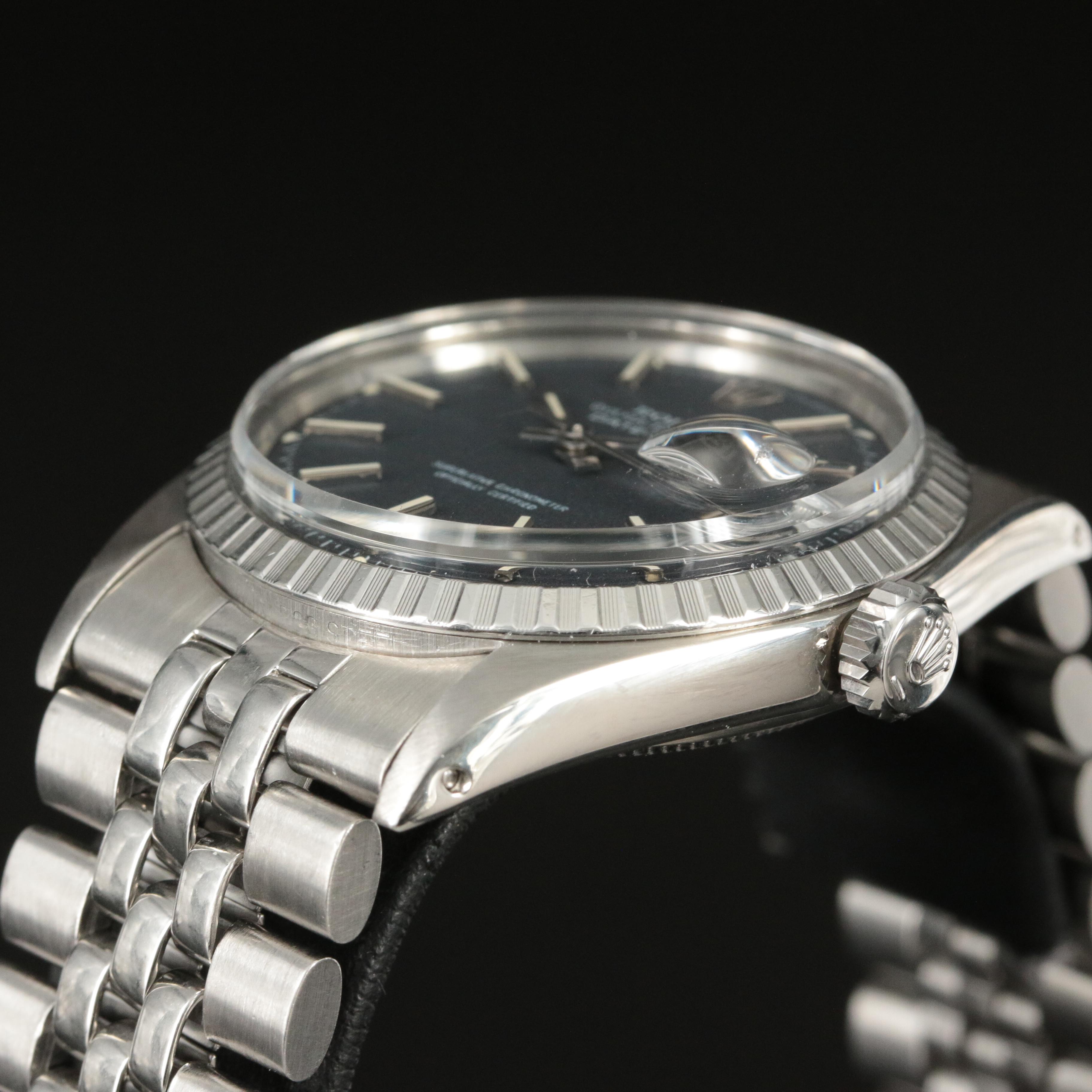 1971 Rolex Datejust Engine-Turned Bezel Watch