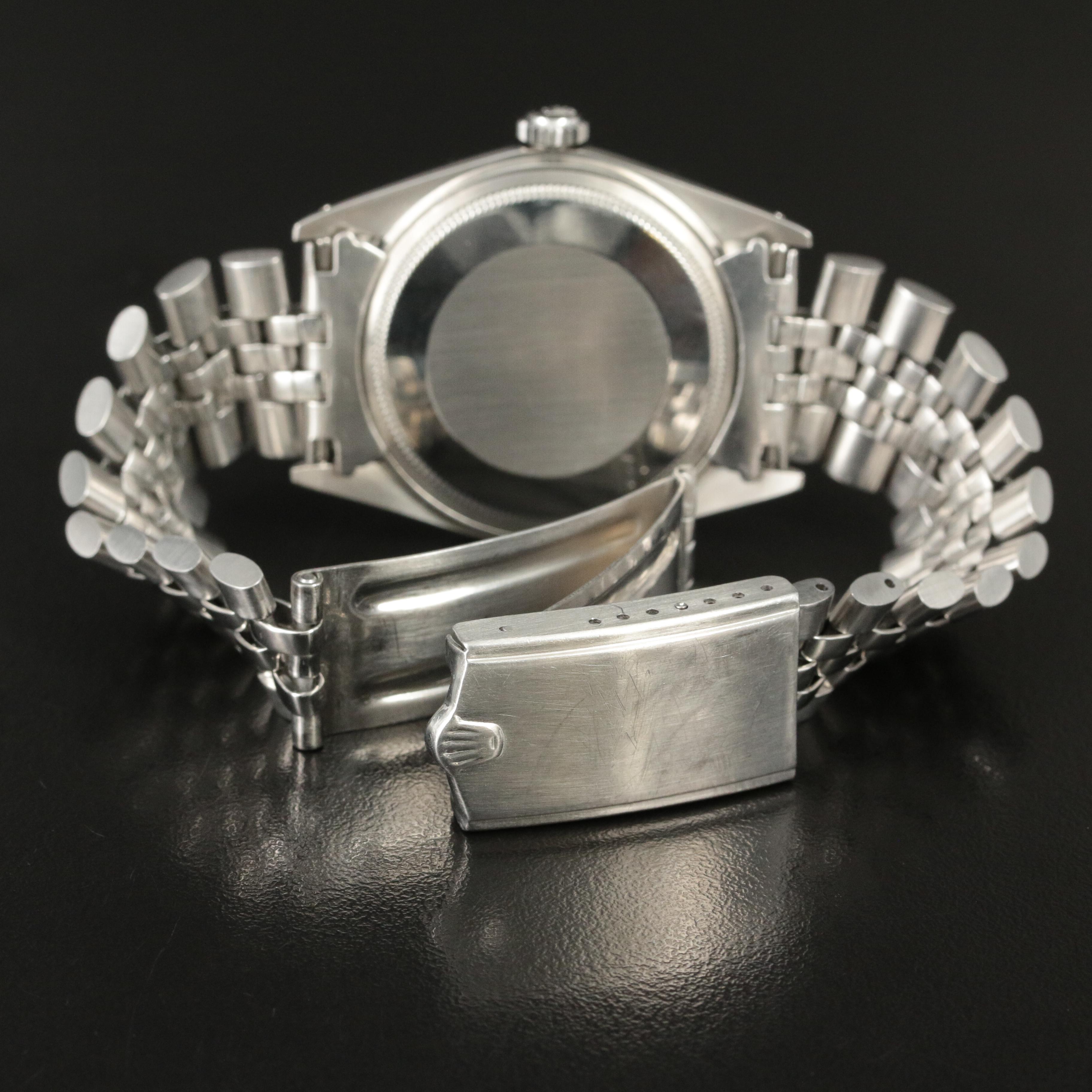 1971 Rolex Datejust Engine-Turned Bezel Watch