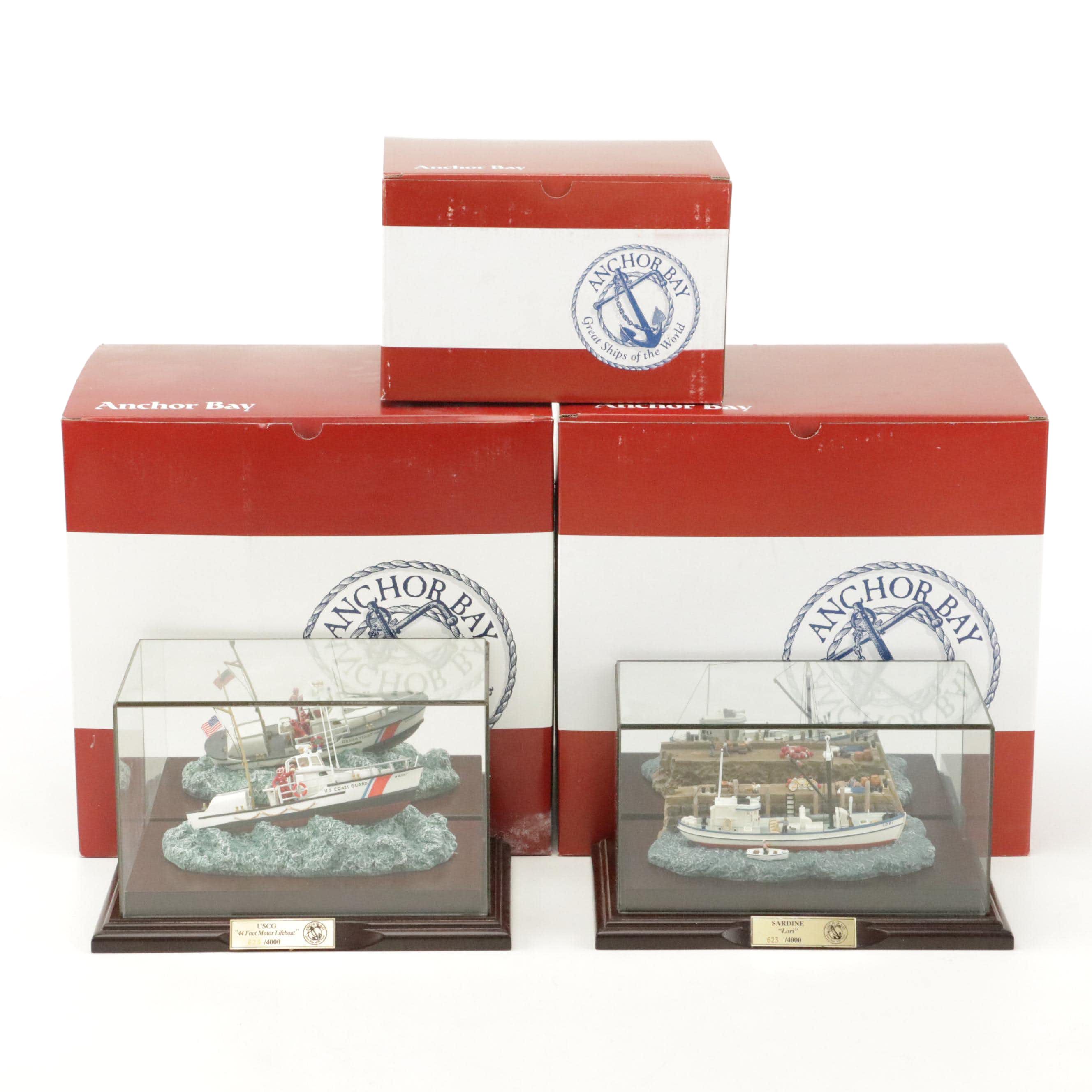 Anchor Bay "USCG 44 Foot Motor Lifeboat", Sardine Carrier "Lori'" Model Ships