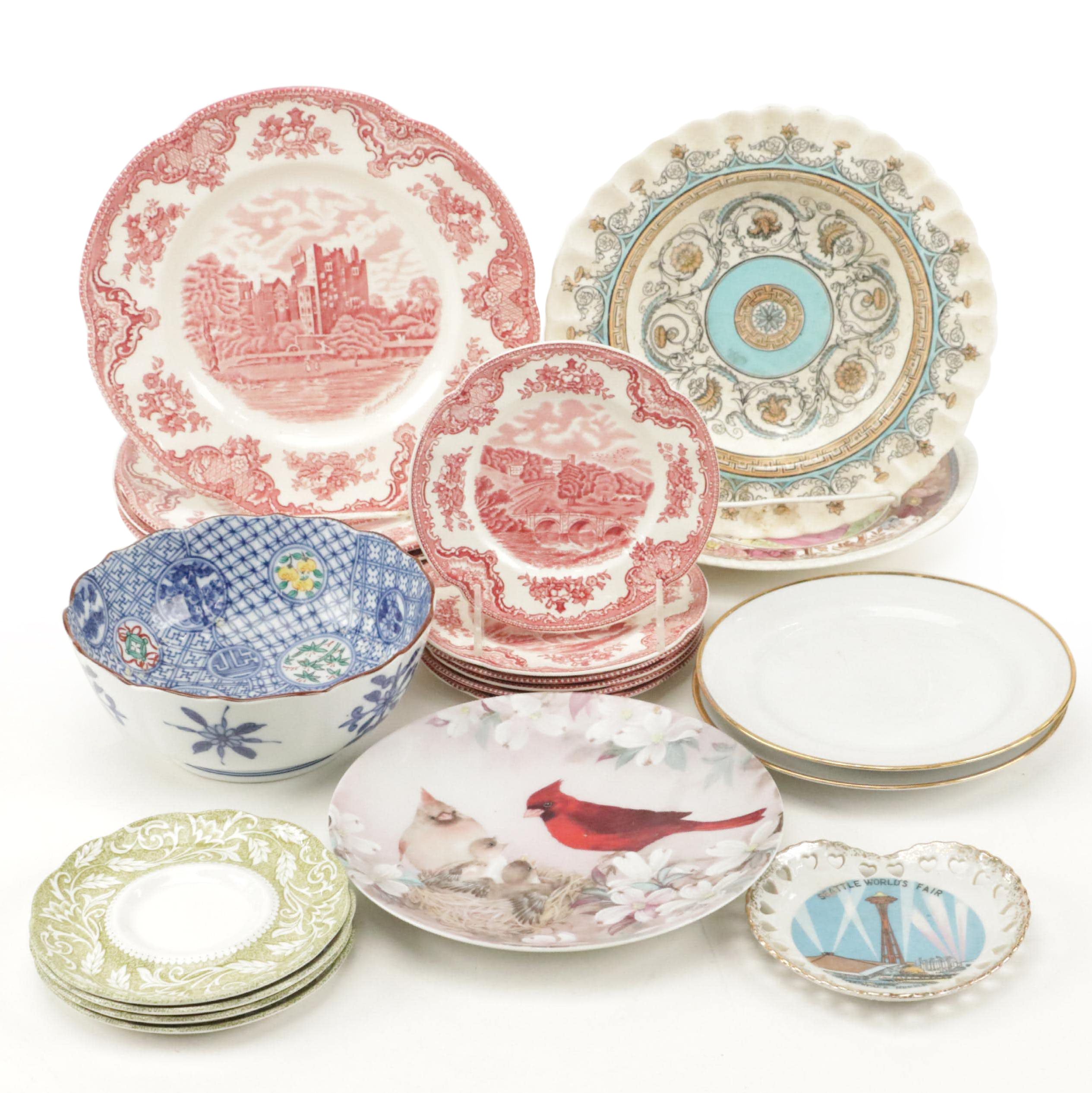 Johnson Bros "Old British Castles" Dinnerware with Other Ceramic Tableware