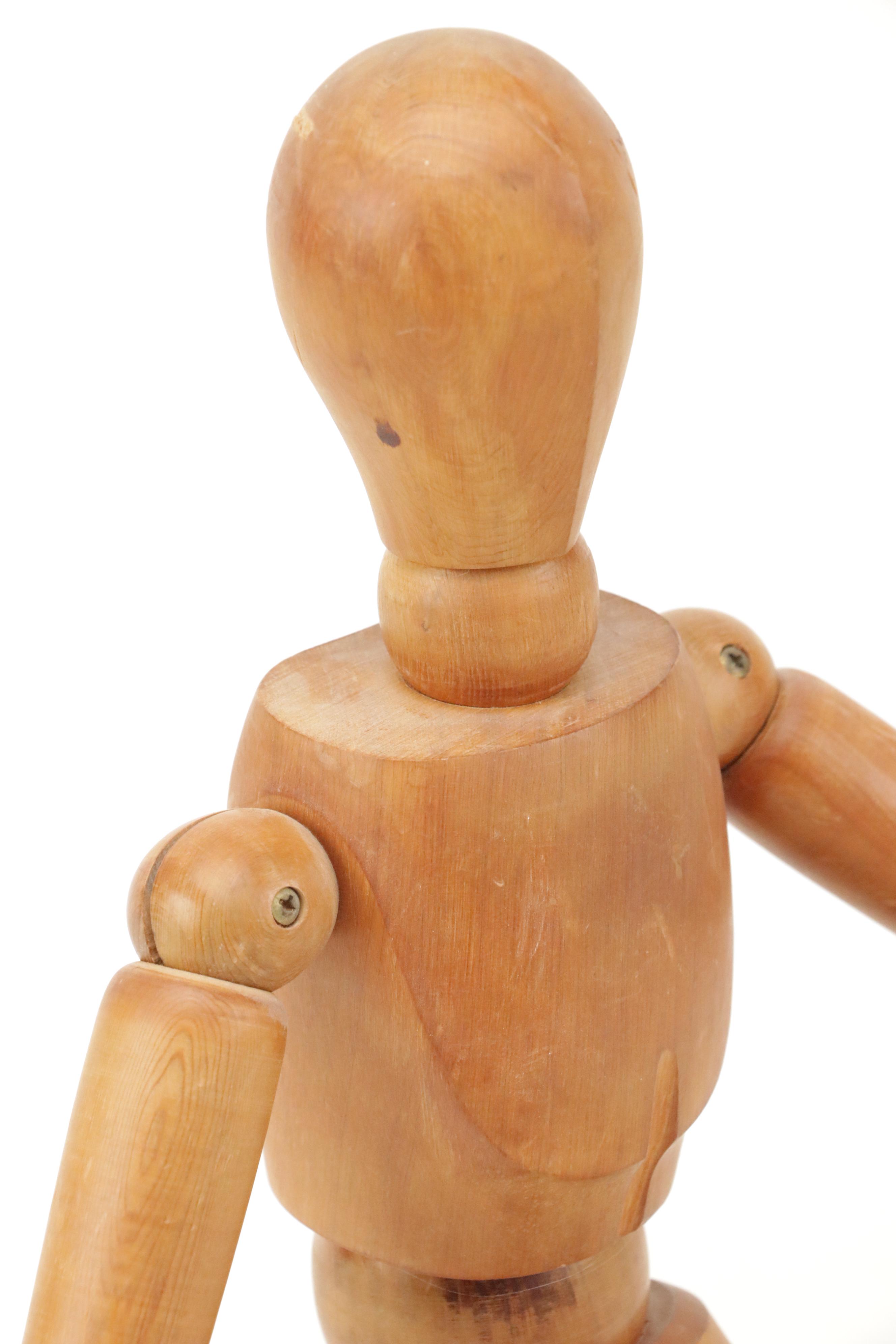 Wood Poseable Mannequin and Other Jointed Figures for Drawing