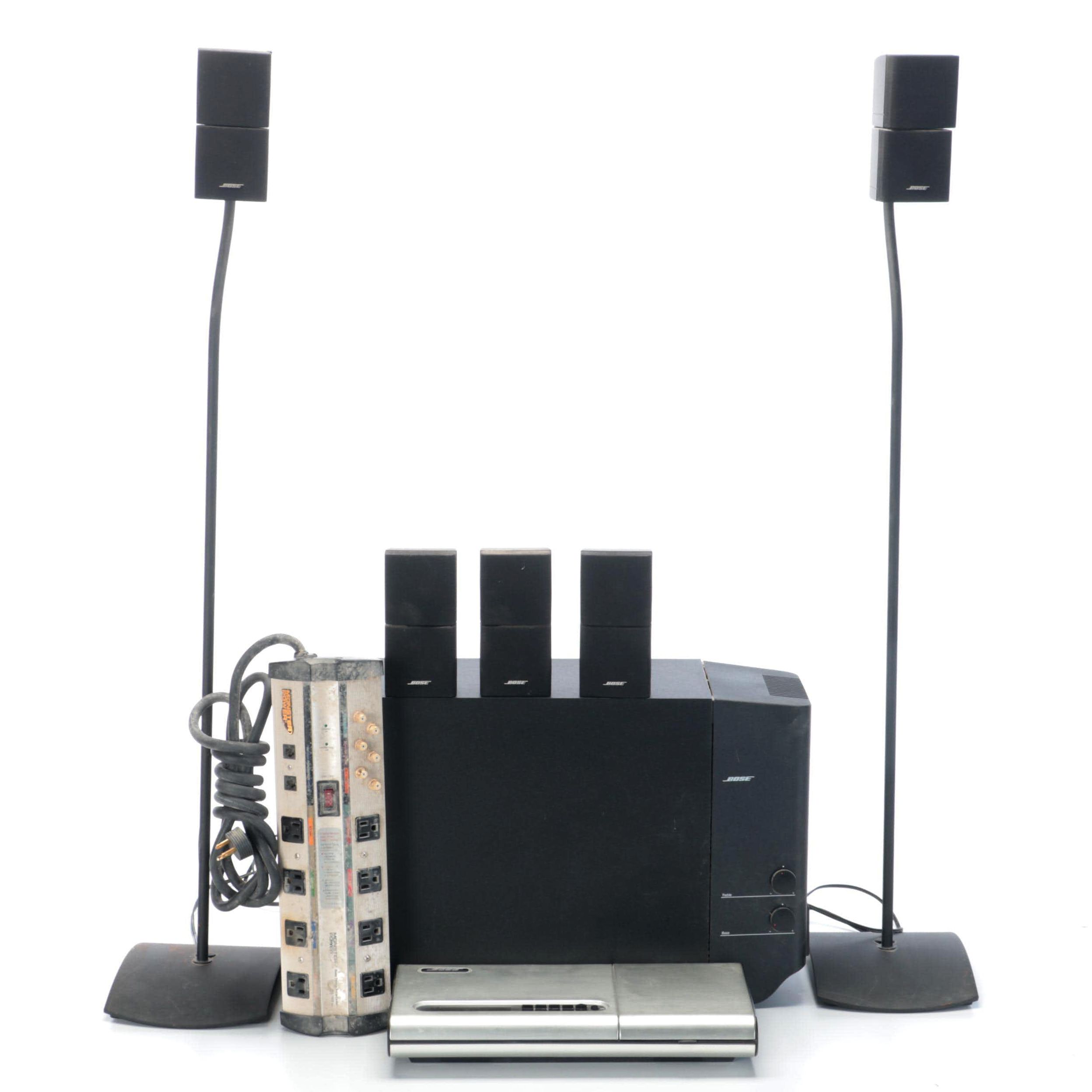 Bose Speakers With Series II Acoustimass 25 Subwoofer and Lifestyle 5 CD Player