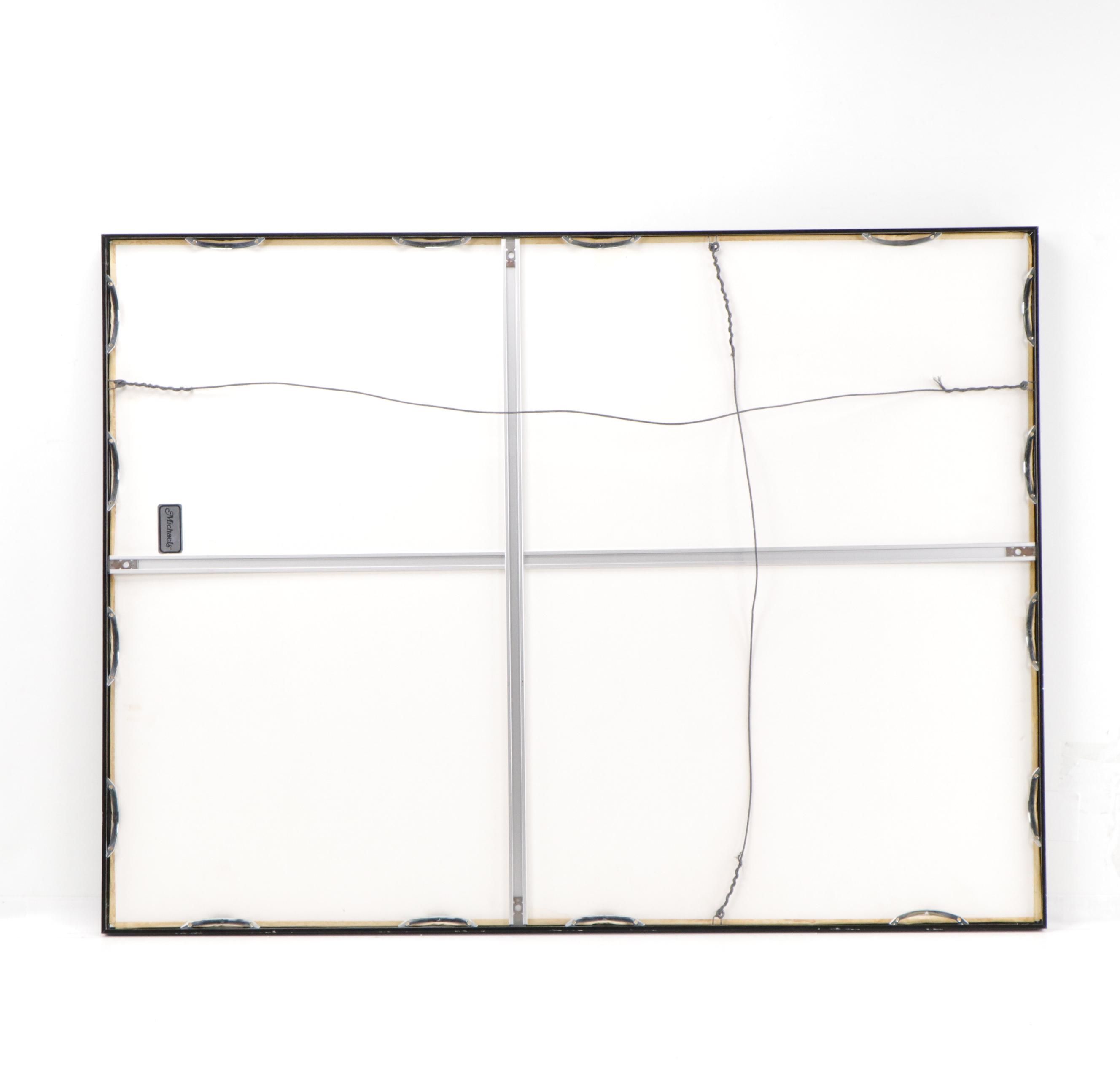 Chinese Folk Gouache Painting of School of Fish