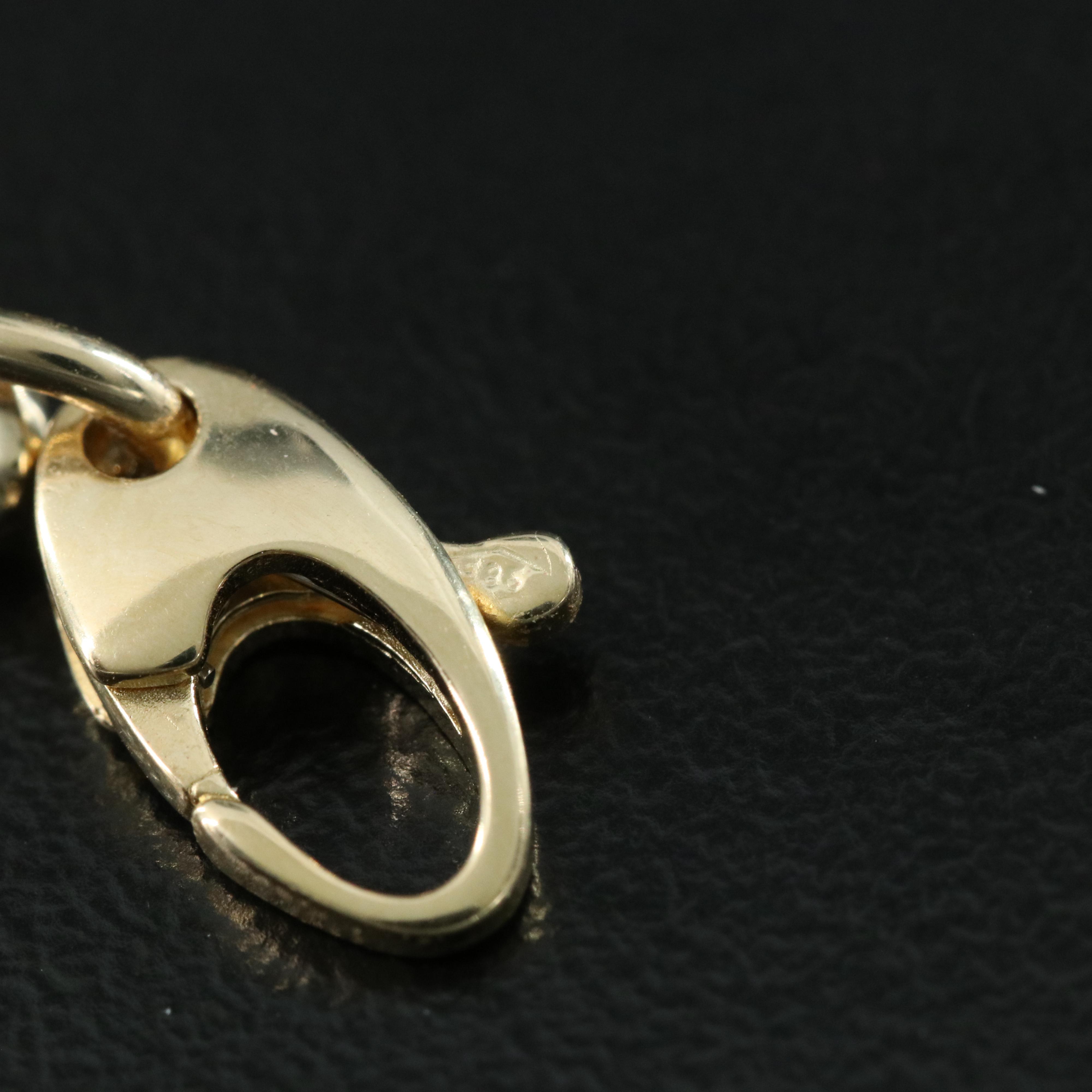 14K Paper Clip Link Necklace