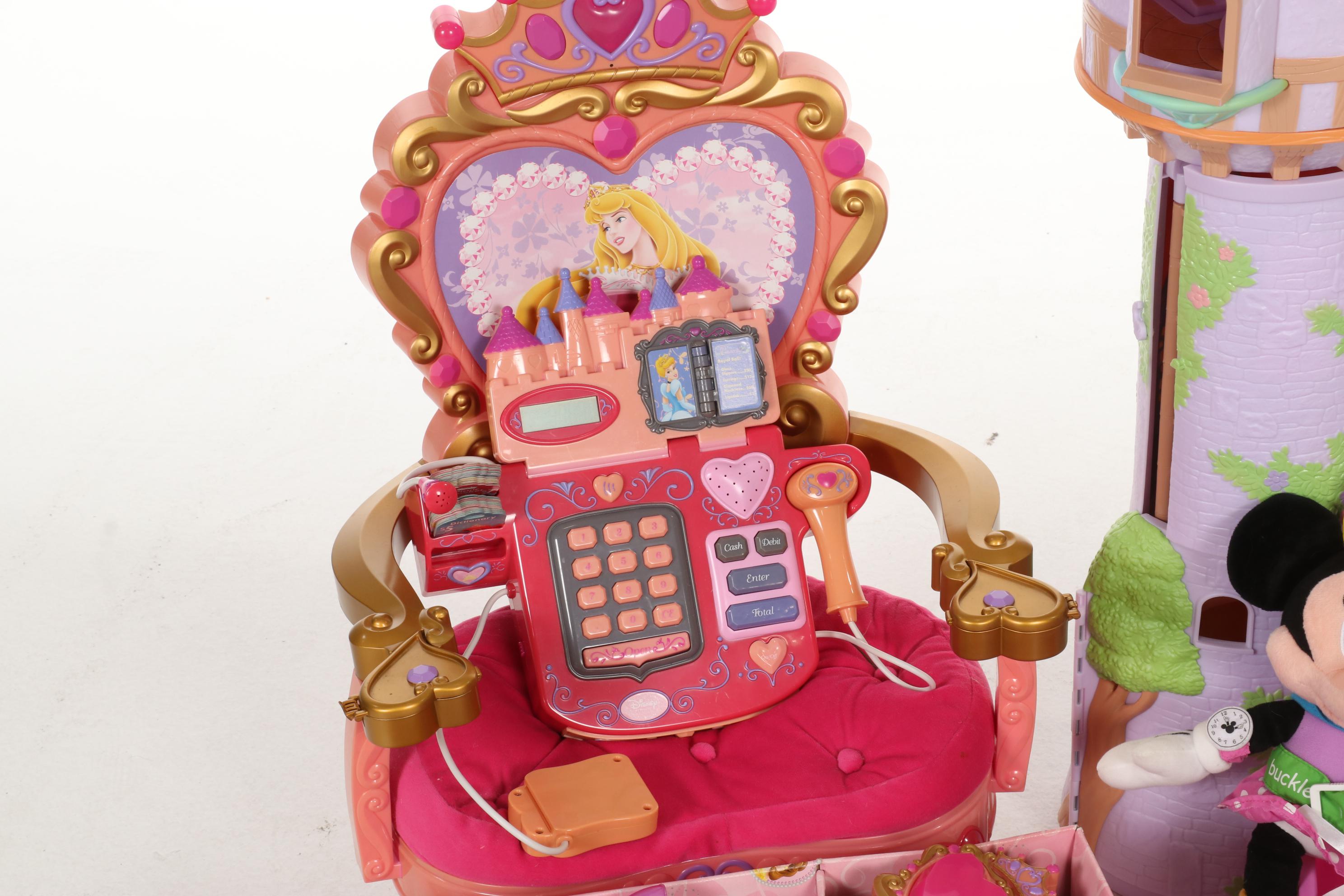Mattel and Disney Prince and Princess Toys, Tower Playset and Accessories