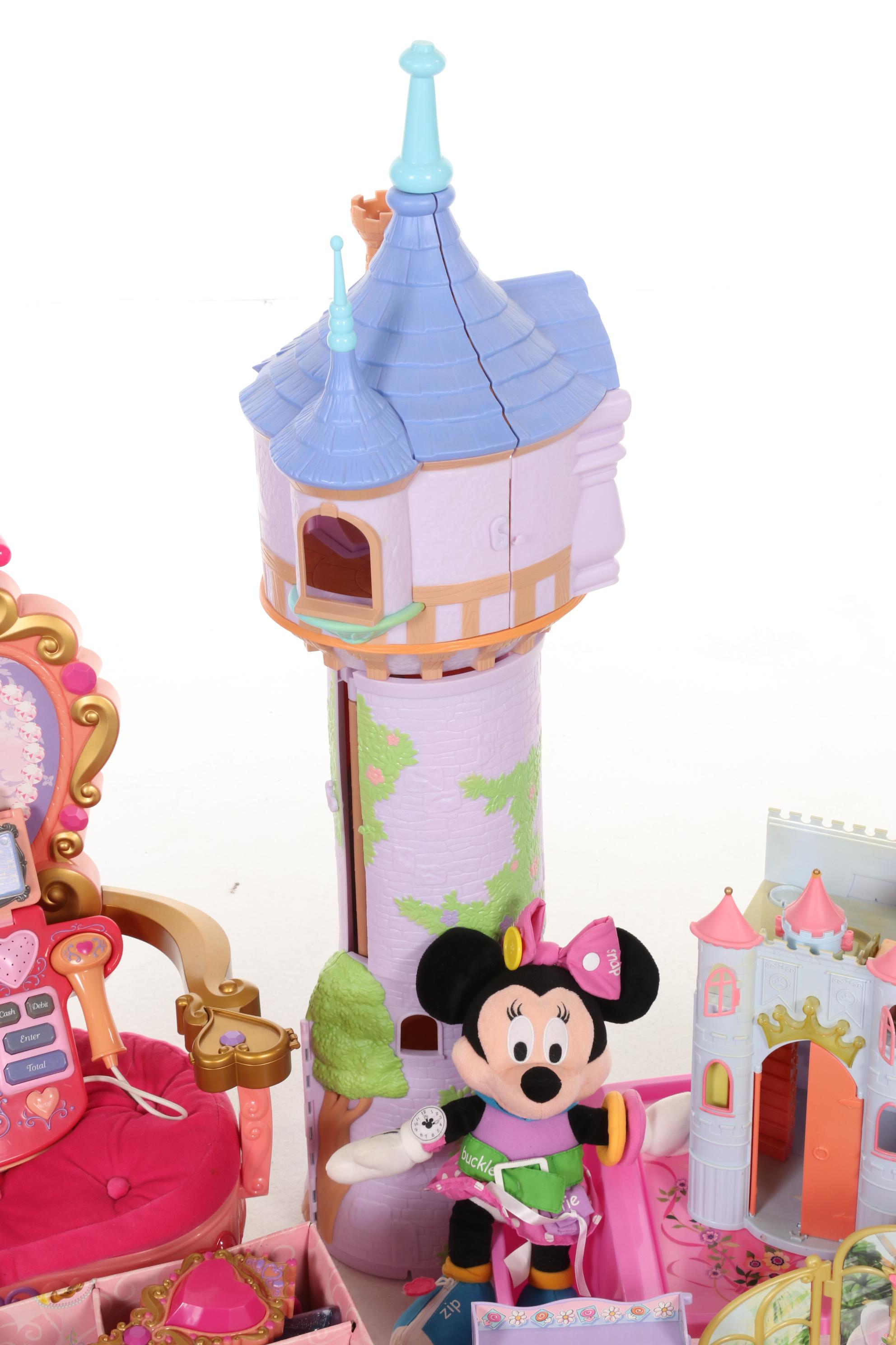 Mattel and Disney Prince and Princess Toys, Tower Playset and Accessories