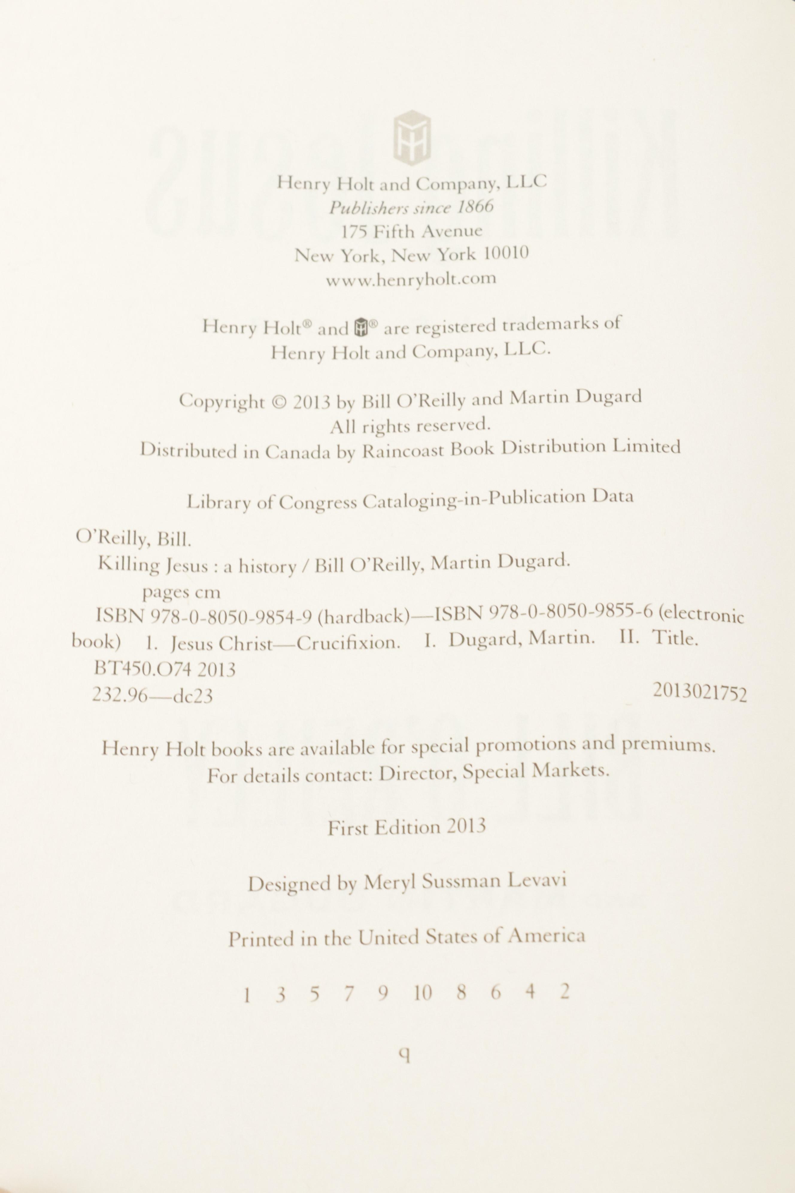 First Edition "Killing Patton" by Bill O'Reilly and More Books