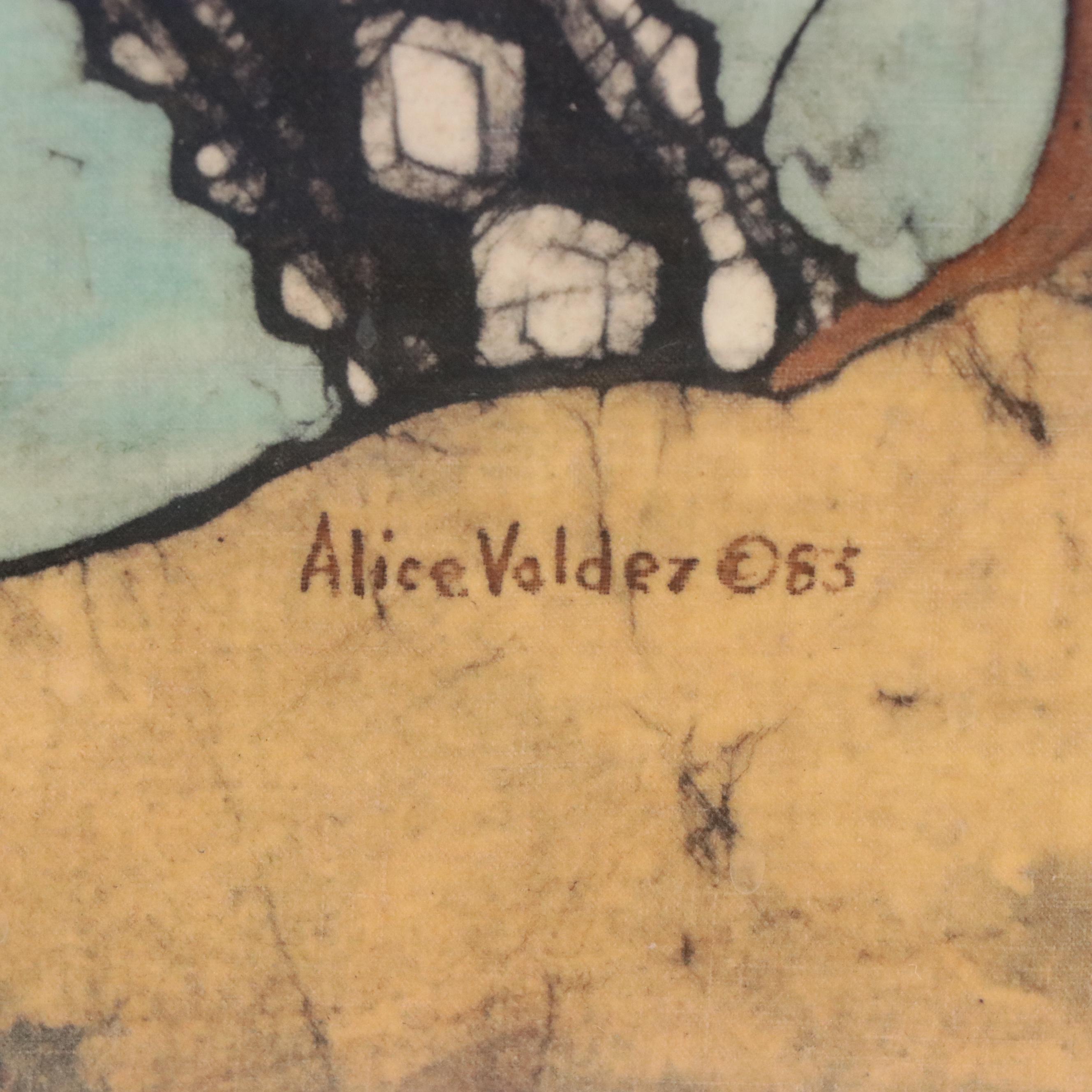 Alice Valdez Batik Portraits of Native American Women, 1983