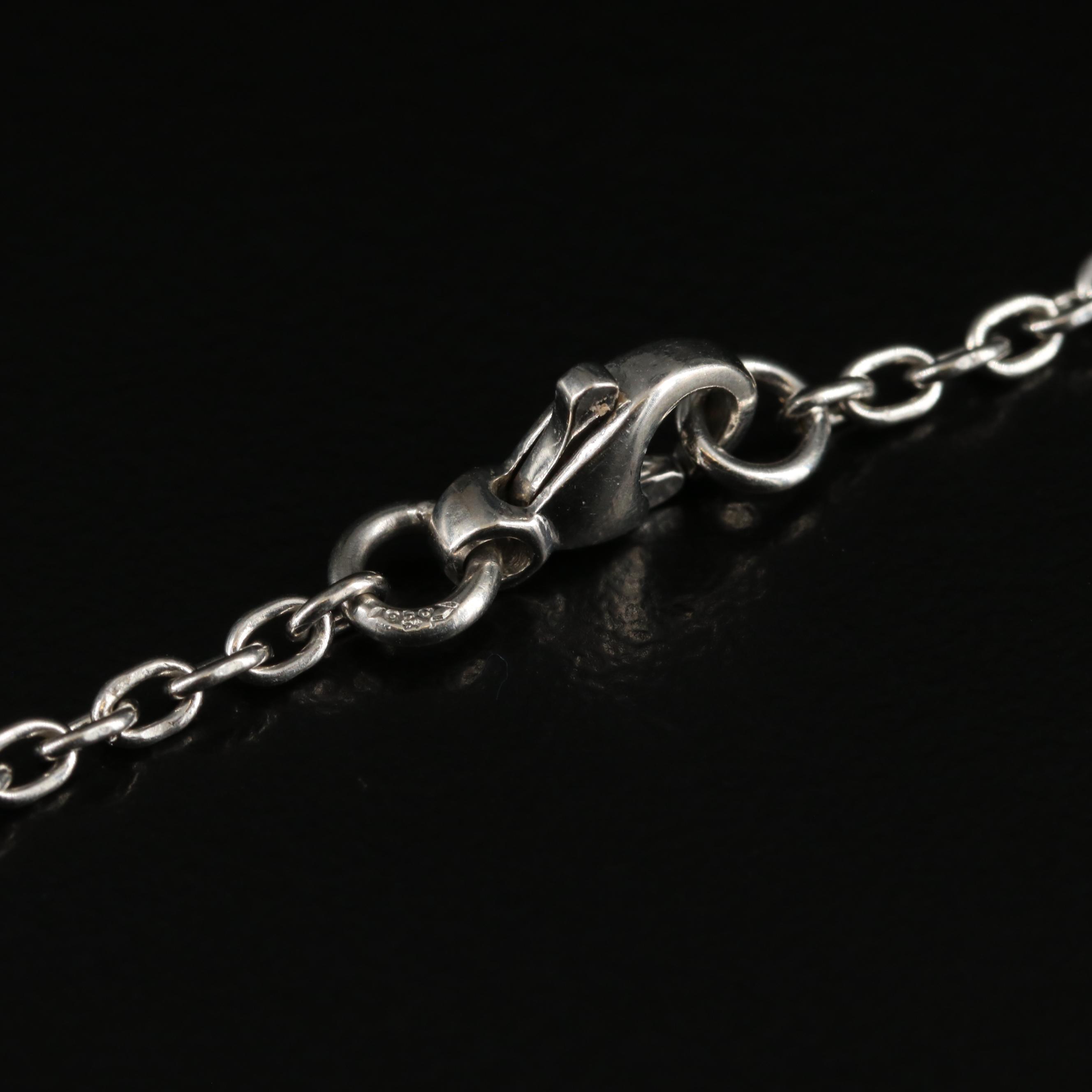 Tiffany & Co. Platinum and 0.17 CTW Diamond Lock and Key Necklace