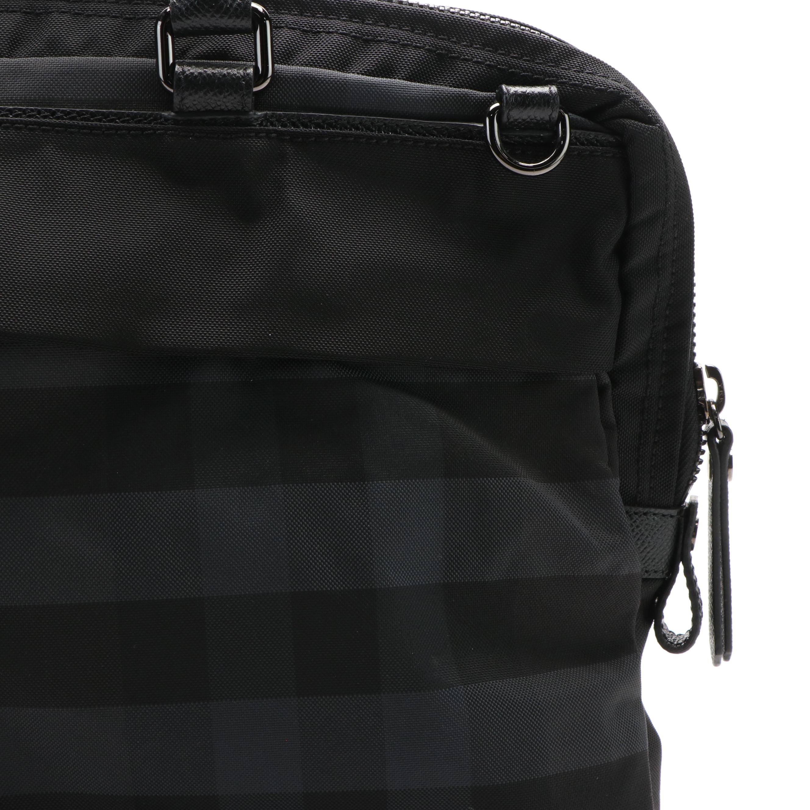 Burberry London Check Nylon Brief Case Laptop Bag